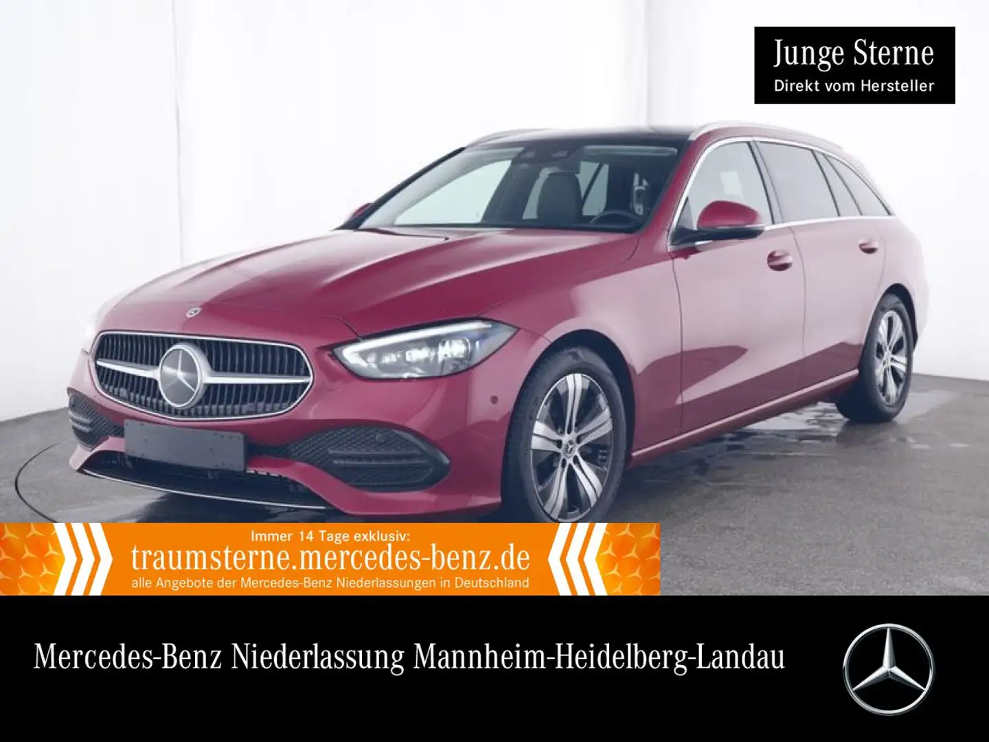 Mercedes-Benz C 200 T AVANTG+PANO+STHZG+KAMERA+KEYLESS+9G Rot - 1