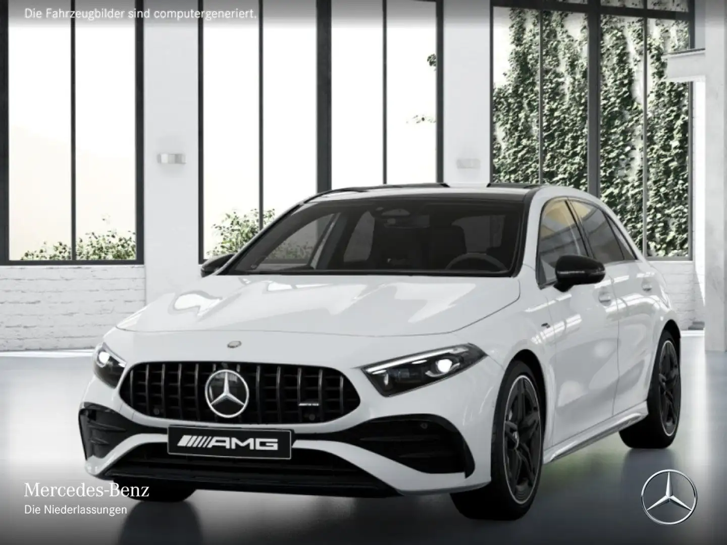 Mercedes-Benz A 35 AMG A 35 4M Kompakt AMG+PANO+MULTIBEAM+STHZG+BURMESTER Blanc - 2