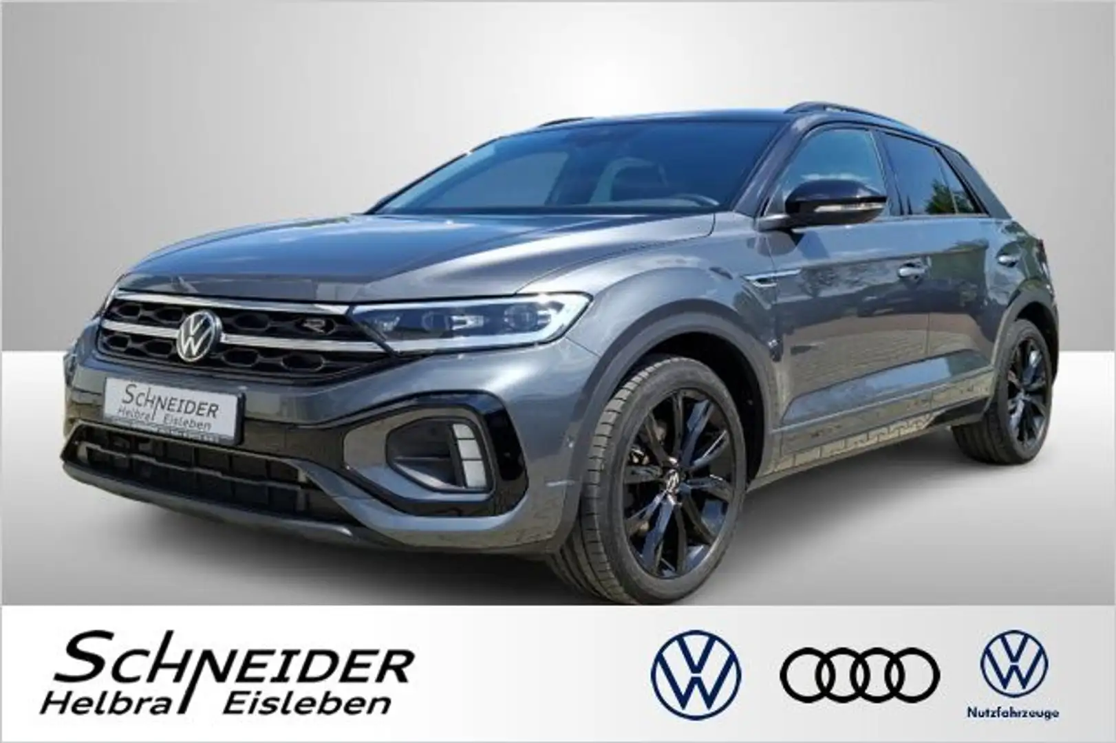Volkswagen T-Roc 2.0 TSI DSG 4MOTION R-LINE AZV+IQ.LIGHT+CAM+ Grijs - 1