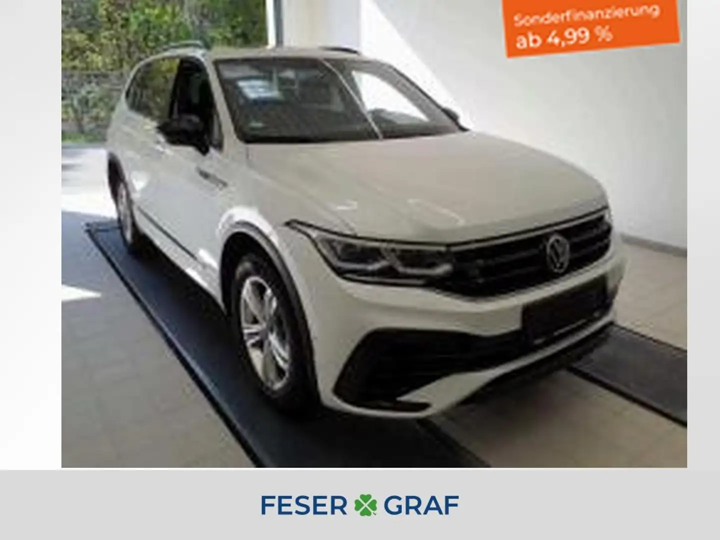 Volkswagen Tiguan Allspace R-Line 2.0L TDI 4Motion PANO KAMERA NAVI Weiß - 1