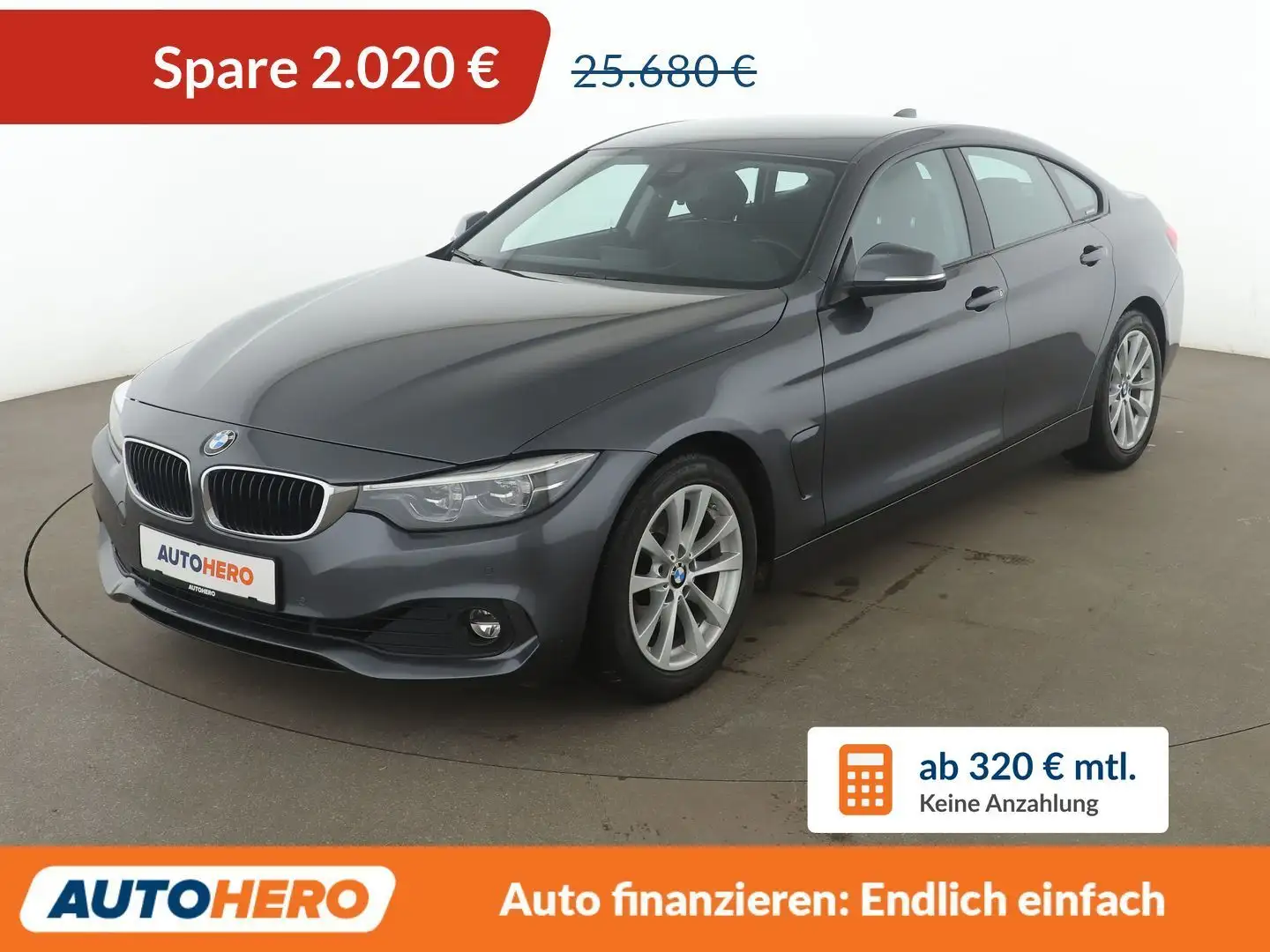 BMW 420 420i Gran Coupé Advantage Aut.*NAVI*HUD*LED* Grau - 1