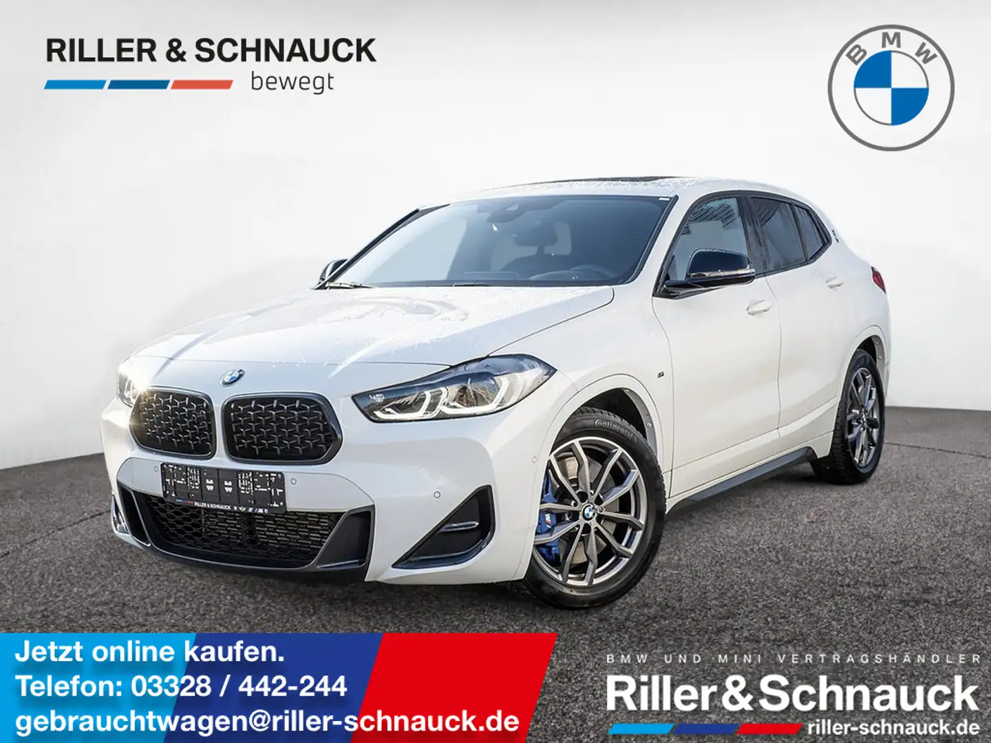 BMW X2 M 35i PANO+HUD+ACC+NAVI+KAMERA+MEM+KEYLESS+ Weiß - 1