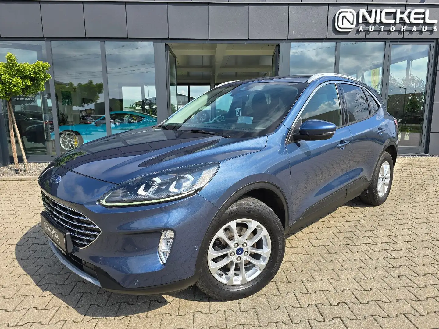 Ford Kuga Titanium X*Led*Acc*E-Klappe*HuD*AHK* Bleu - 1