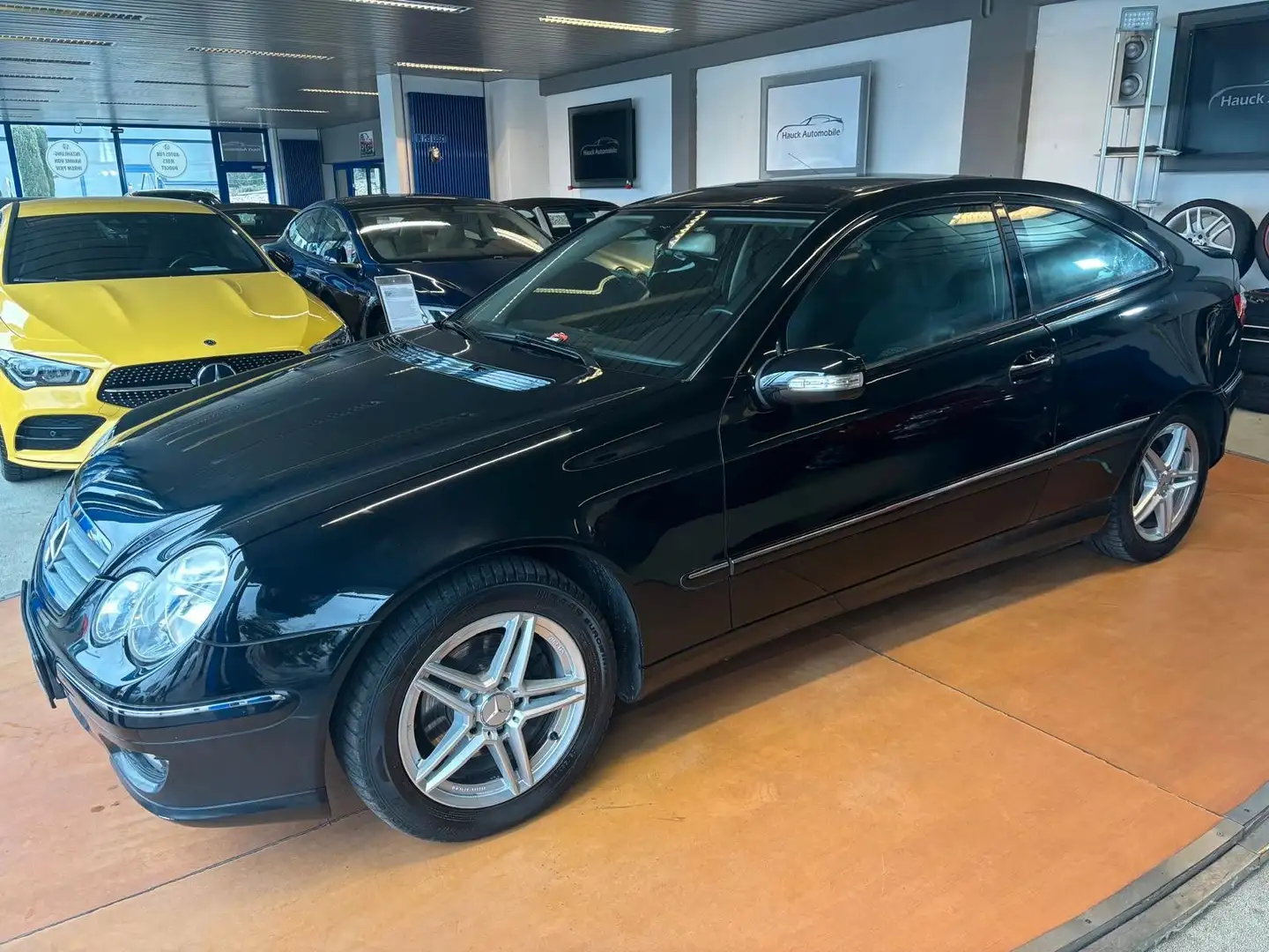 Mercedes-Benz C 200 C Sportcoupe Kompressor/92TKM/KLIMA/SHZ Negro - 1