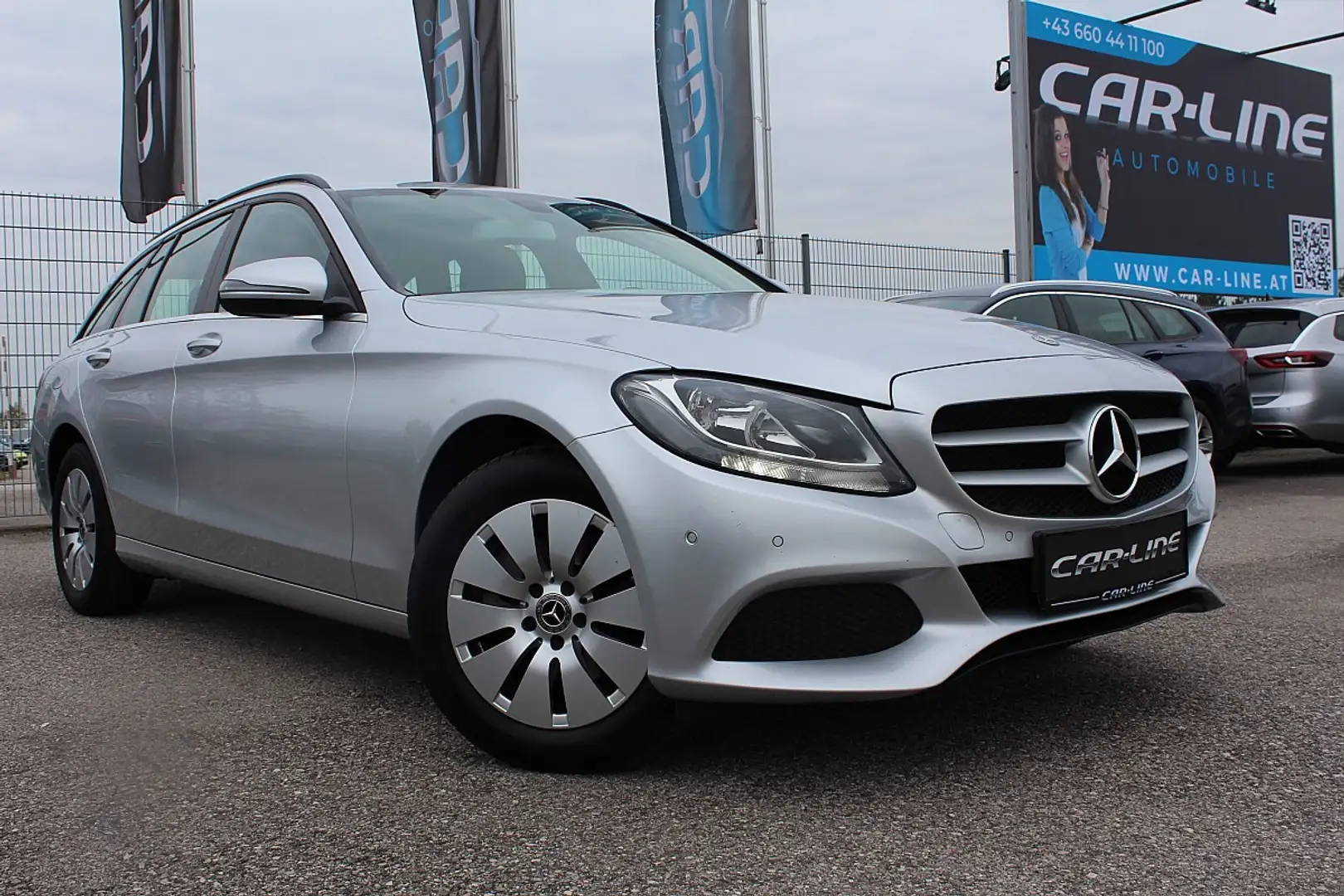 Mercedes-Benz C 180 d T Aut. Navi, Parksensor, Elektr. Heckklappe... Silber - 1