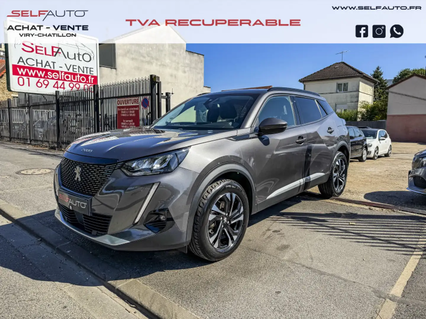 Peugeot 2008 1.5 BLUEHDI 130CH S\u0026S ALLURE BUSINESS EAT8 Gris - 1