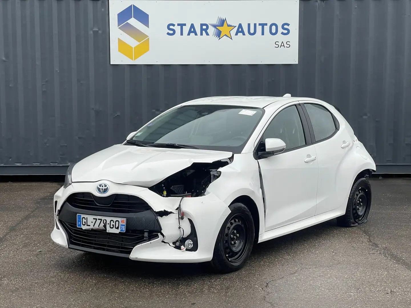 Toyota Yaris 1.5-l-VVT-i Hybrid CVT Blanc - 1