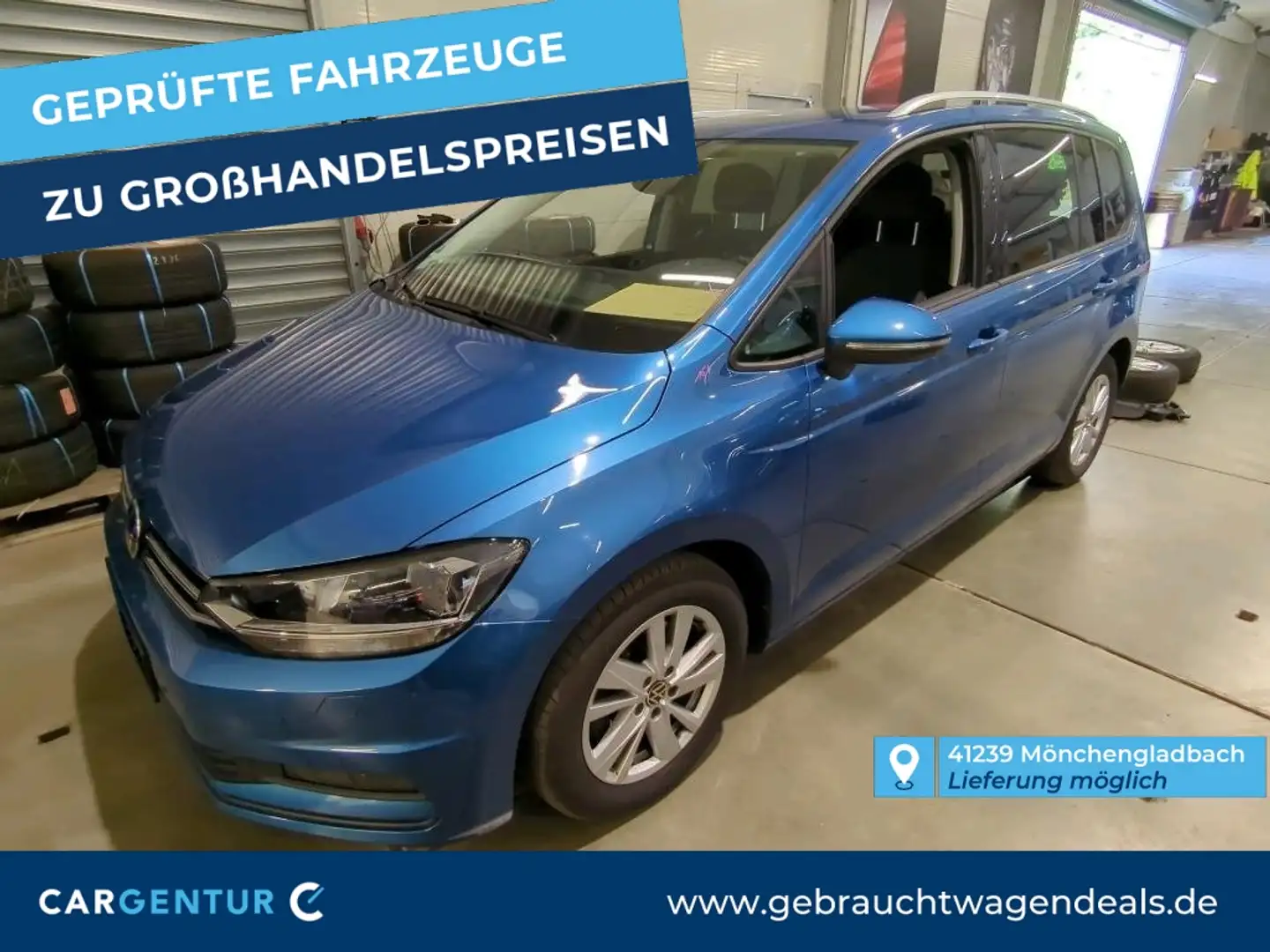 Volkswagen Touran 1.5 TSI Comfortline AHK Navi RKam Bleu - 1