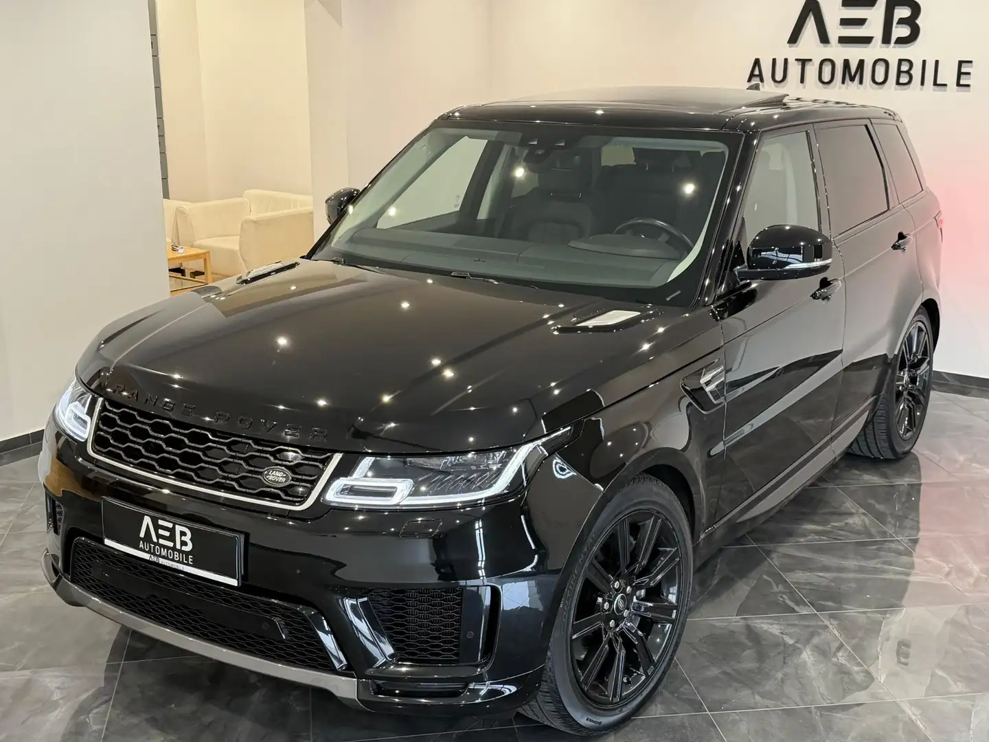 Land Rover Range Rover Sport Sport P400e Hybrid**ALL BLACK**AMBIENTE**PANO**LH Schwarz - 2