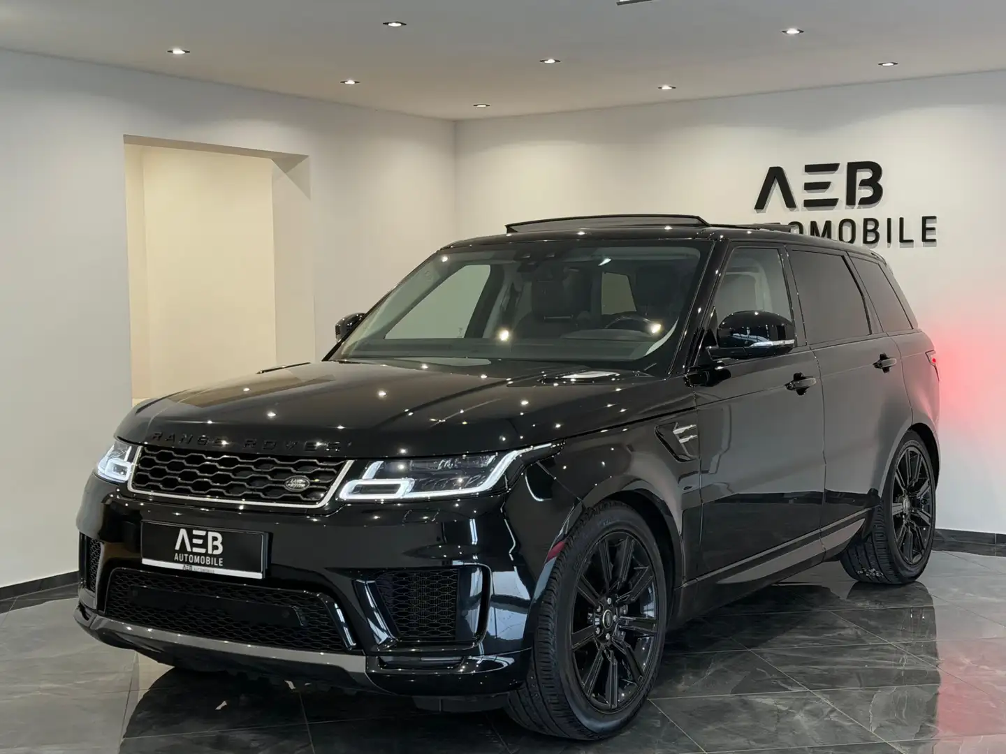 Land Rover Range Rover Sport Sport P400e Hybrid**ALL BLACK**AMBIENTE**PANO**LH Schwarz - 1