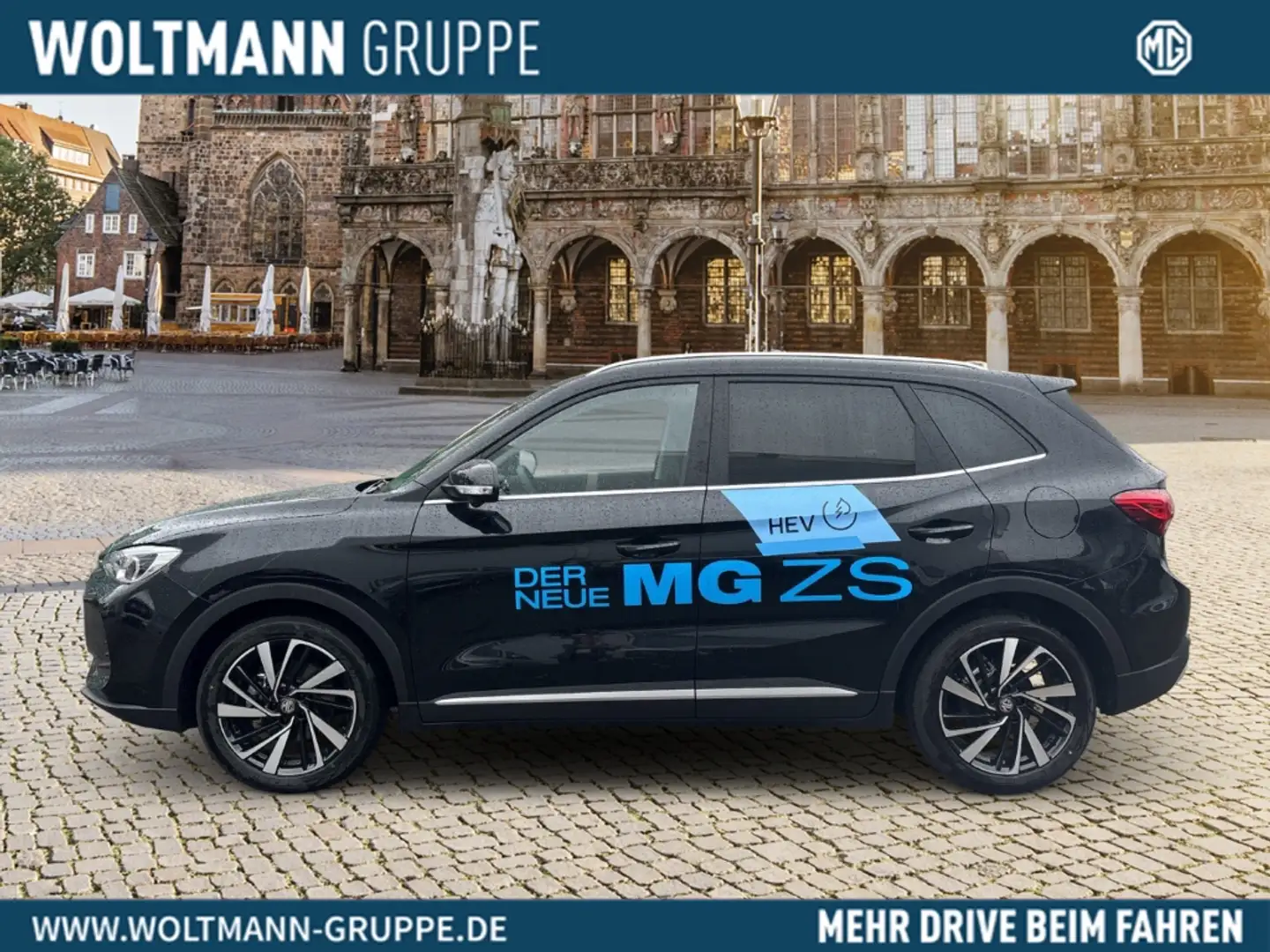 MG ZS Luxury Vorführwagen, inkl. Allwetterreifen, Navi d Schwarz - 2