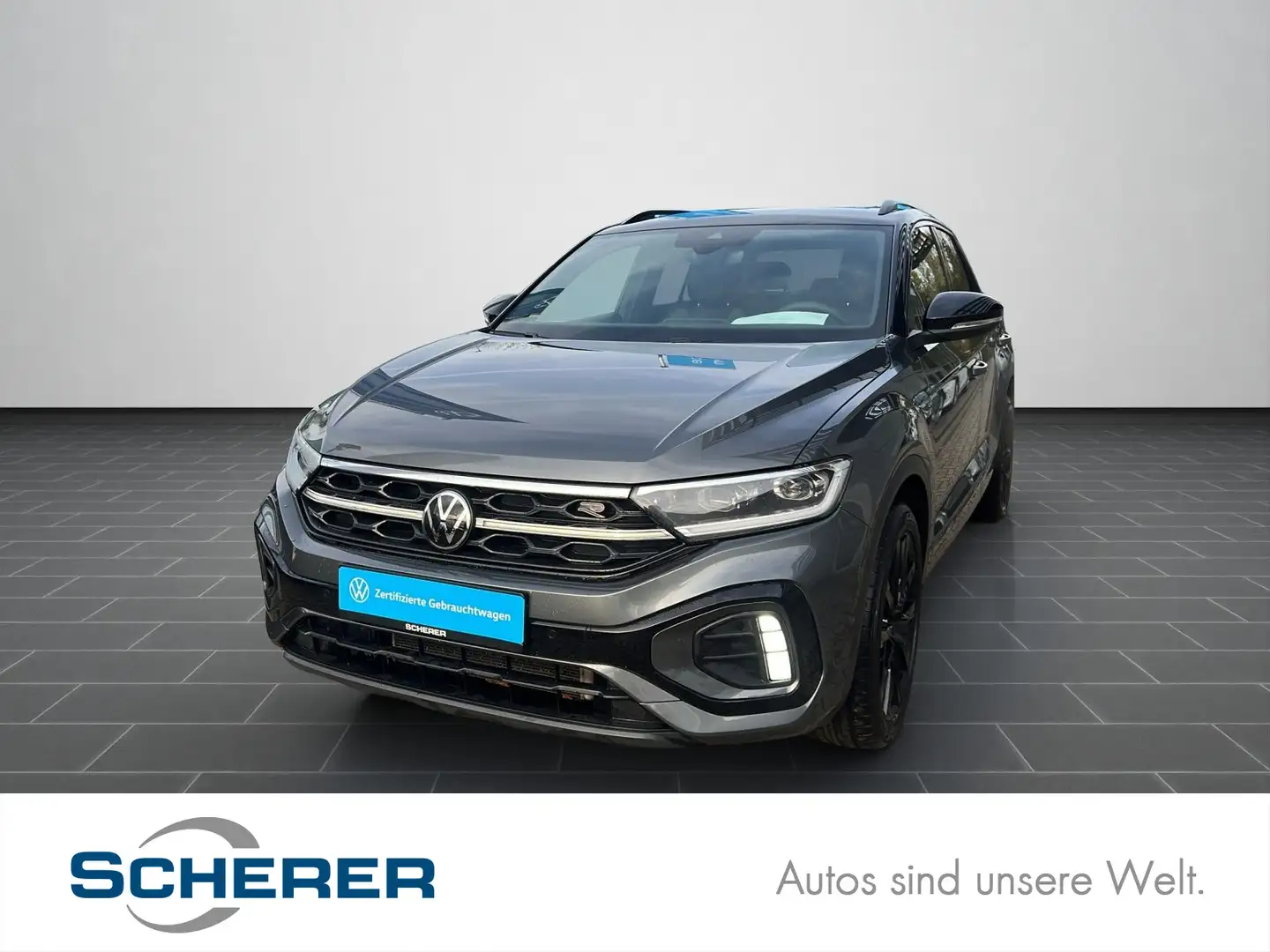Volkswagen T-Roc R-Line 1.5 TSI DSG Black Style MATRIX NAVI Grau - 1