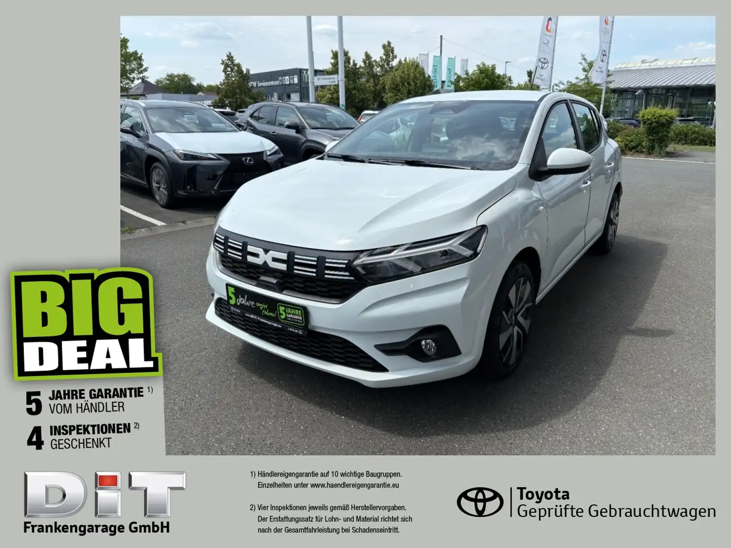 Dacia Sandero III 1.0 TCe 90 Expression LED, PDC, DAB Wit - 1