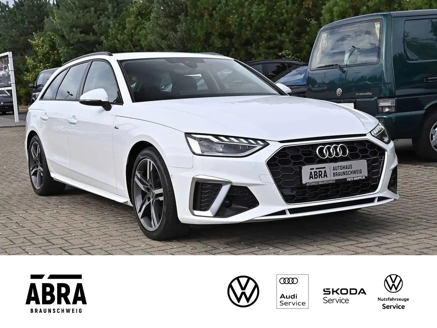 Audi A4 Avant 35 2.0 TFSI S line S-tronic LED+PDC+GRA Blanc - 2