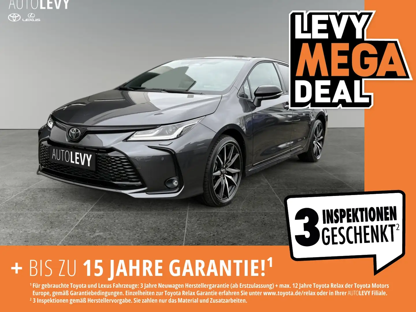 Toyota Corolla 1.8 GR Sport ++SHZ+SpurH+PDC+Navi+KlimaA+ Negro - 1