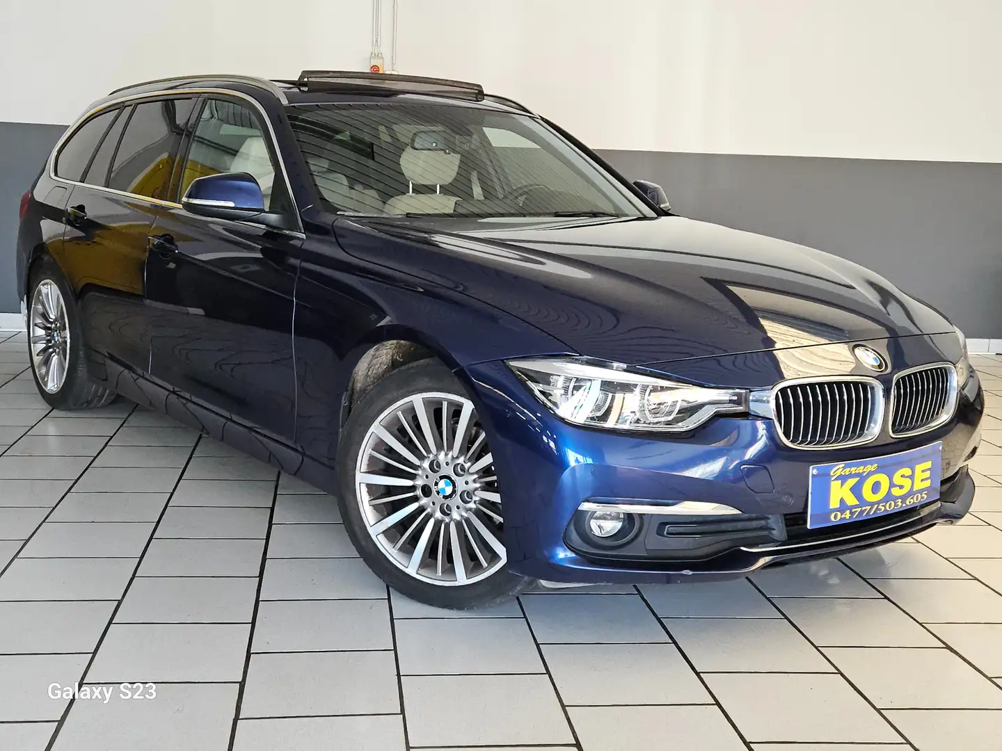 BMW 318 Touring dA PHARES LED TOIT OUVRANT BOITE AUTO CUIR Blu/Azzurro - 1