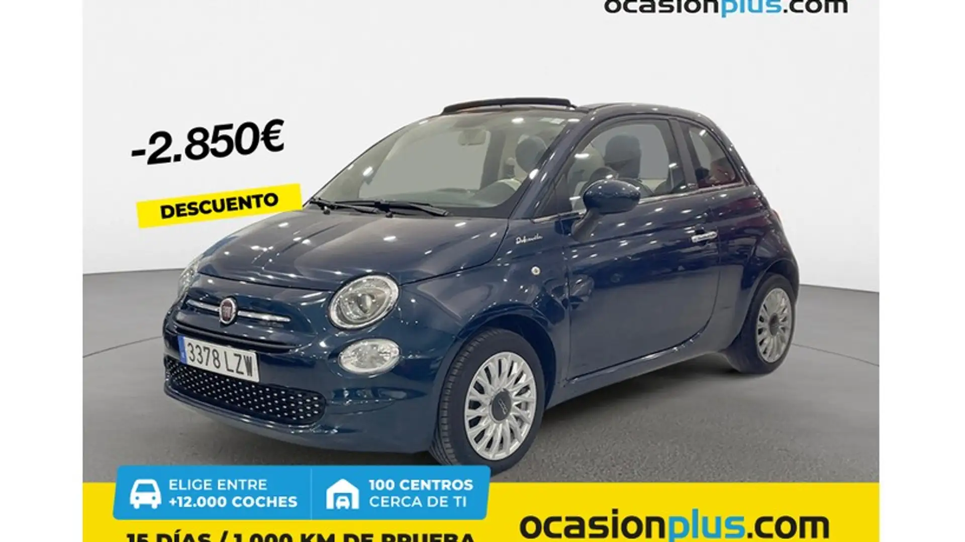 Fiat 500C 1.0 Hybrid Dolcevita 52kW Azul - 1