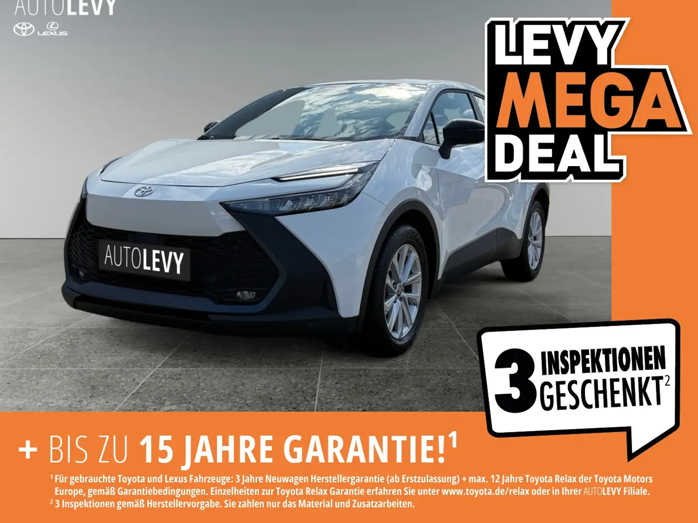 Toyota C-HR 1.8 Hybrid Business Ed Navi*CarPlay*Sitzhzg White - 1