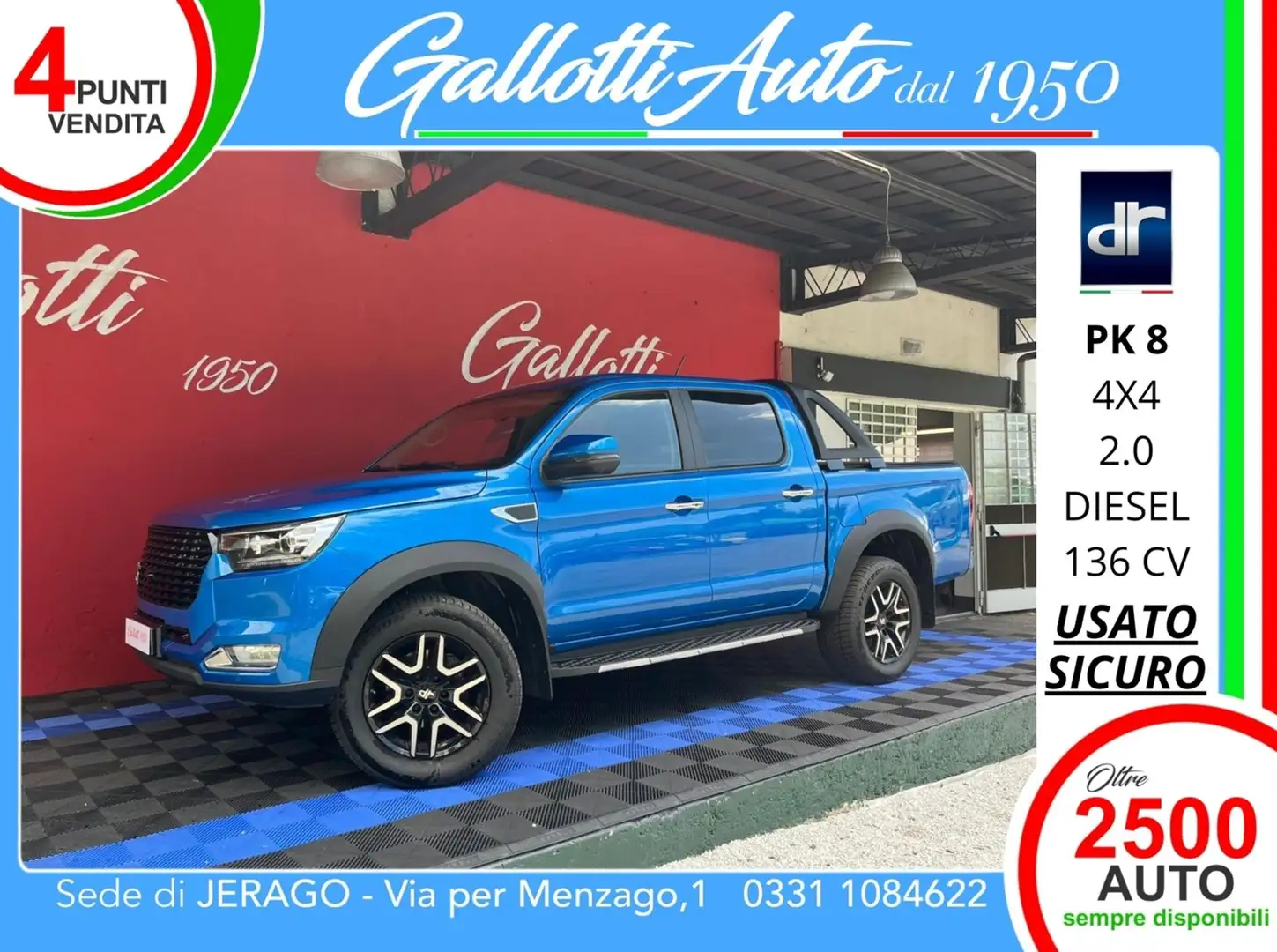 DR Automobiles PK8 2.0 turbo diesel 4x4 136cv - SENZA VINCOLI DI FI Grau - 1