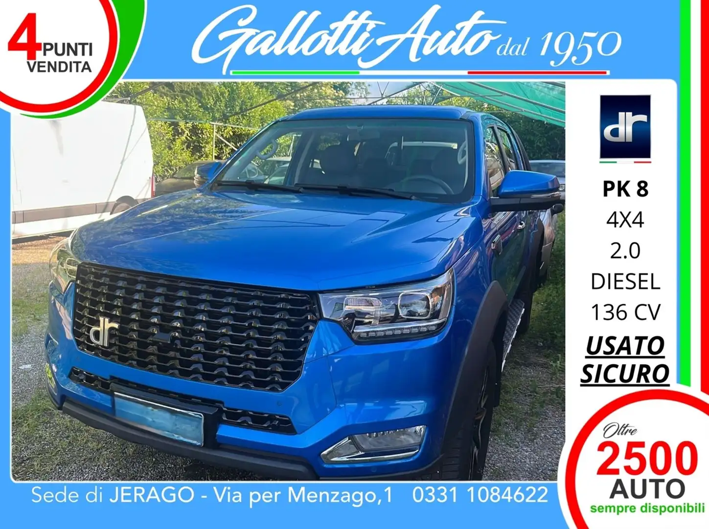 DR Automobiles PK8 2.0 turbo diesel 4x4 136cv  - SENZA VINCOLI DI FI Grau - 1