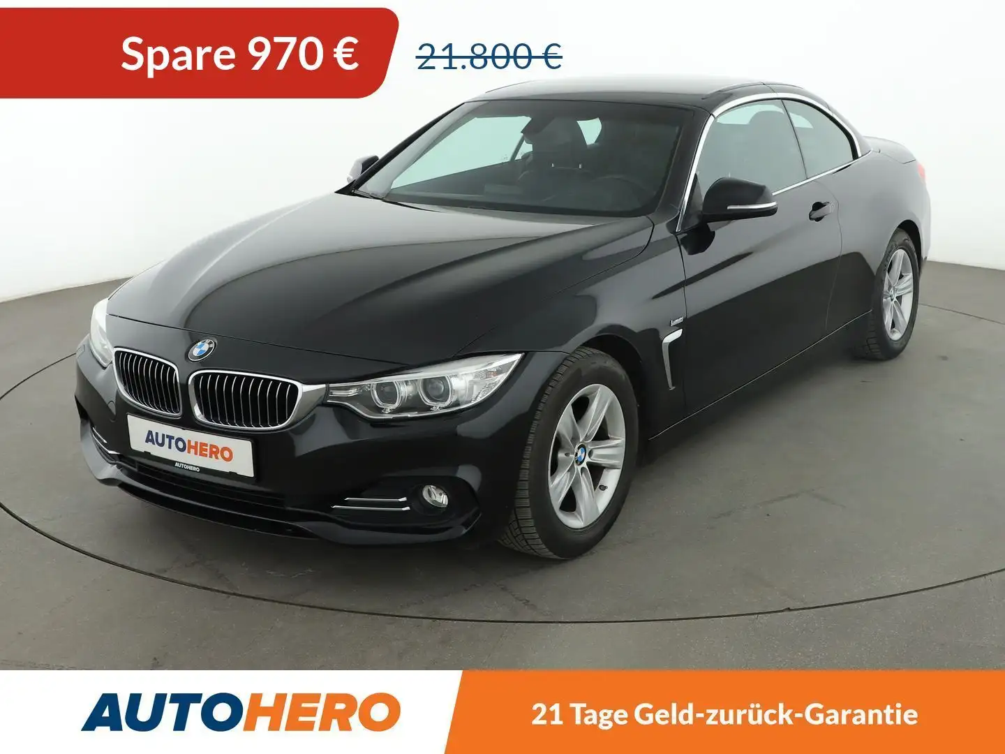 BMW 420 420i Luxury Line Aut.*TEMPO*BI-XENON*PDC*SHZ* Noir - 1