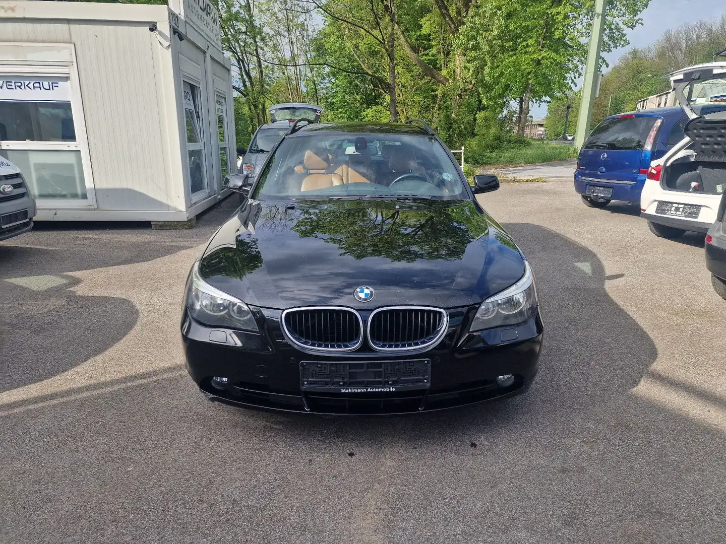 BMW 520 D Touring Navi / Leder/ AHK / SKR / WKR Negru - 2