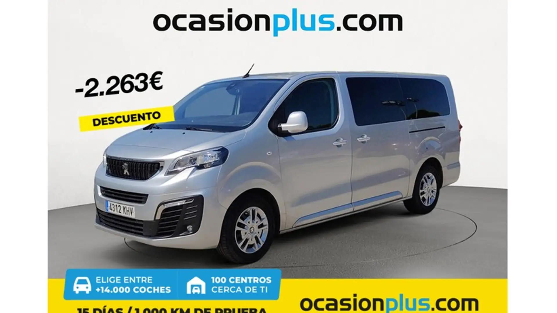 Peugeot Traveller 1.6BlueHDI Business Long 115 Gris - 1