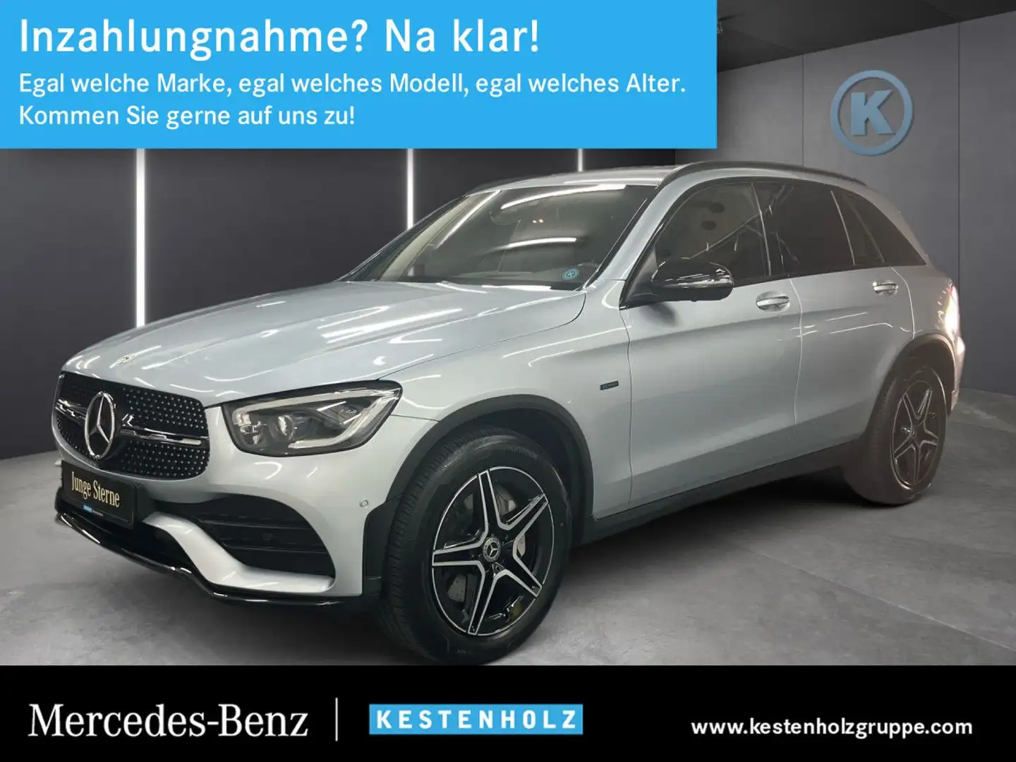 Mercedes-Benz GLC 300 de 4Matic LEDER+AMG+NIGHT+AIRMATIC+360° Plateado - 1