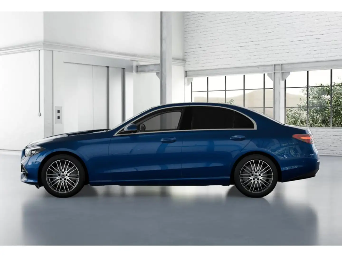 Mercedes-Benz C 180 SCHIEBEDACH+MEMORY+18 ZOLL+BURMESTER+360° Blau - 2
