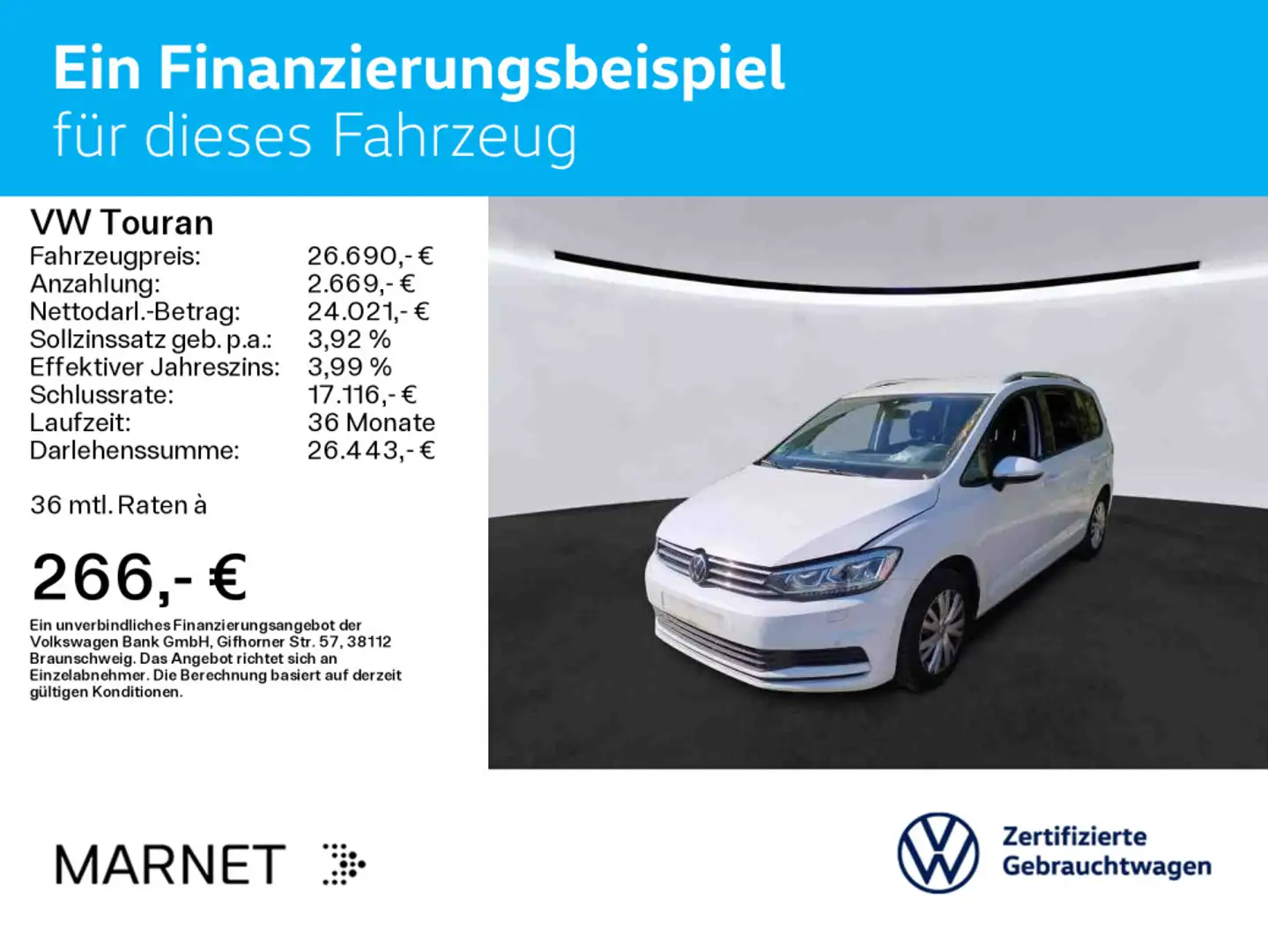 Volkswagen Touran 1.5 TSI  Active Biały - 2