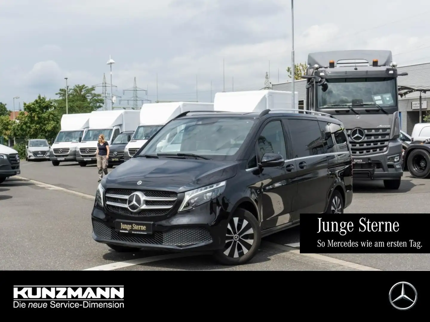 Mercedes-Benz V 250 d AVANTGARDE Lang MBUX Navi AHK Kamera Noir - 1