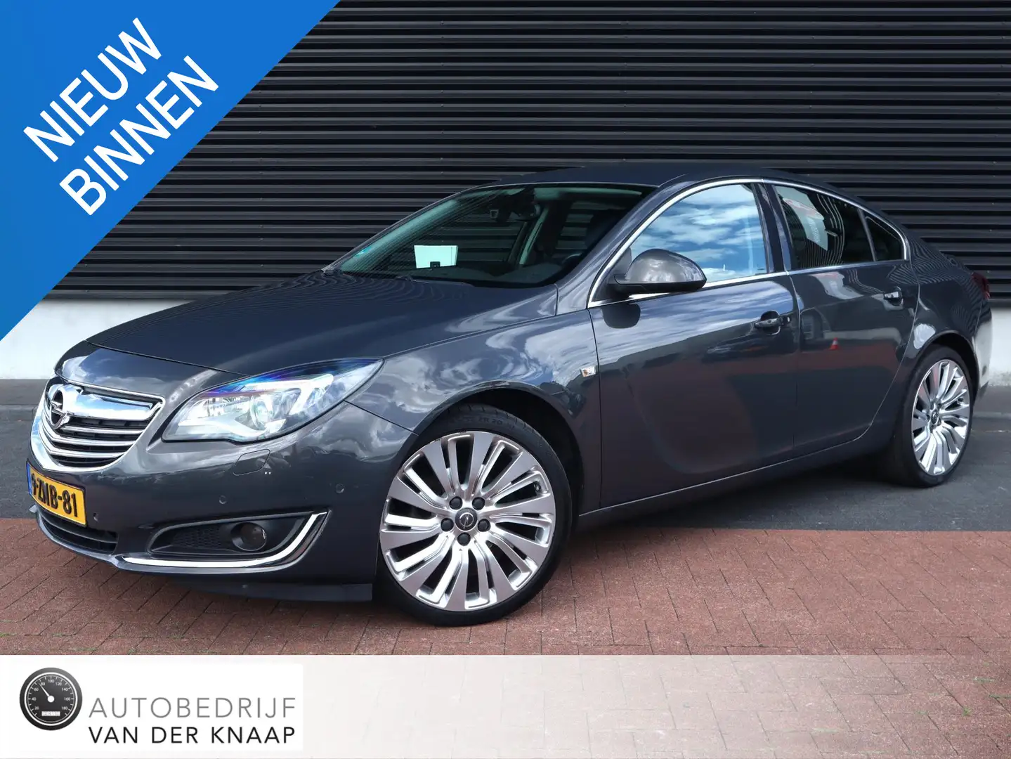 Opel Insignia 1.6 T Cosmo | Clima | Cruise | Leder | Stuur/stoel Grijs - 1