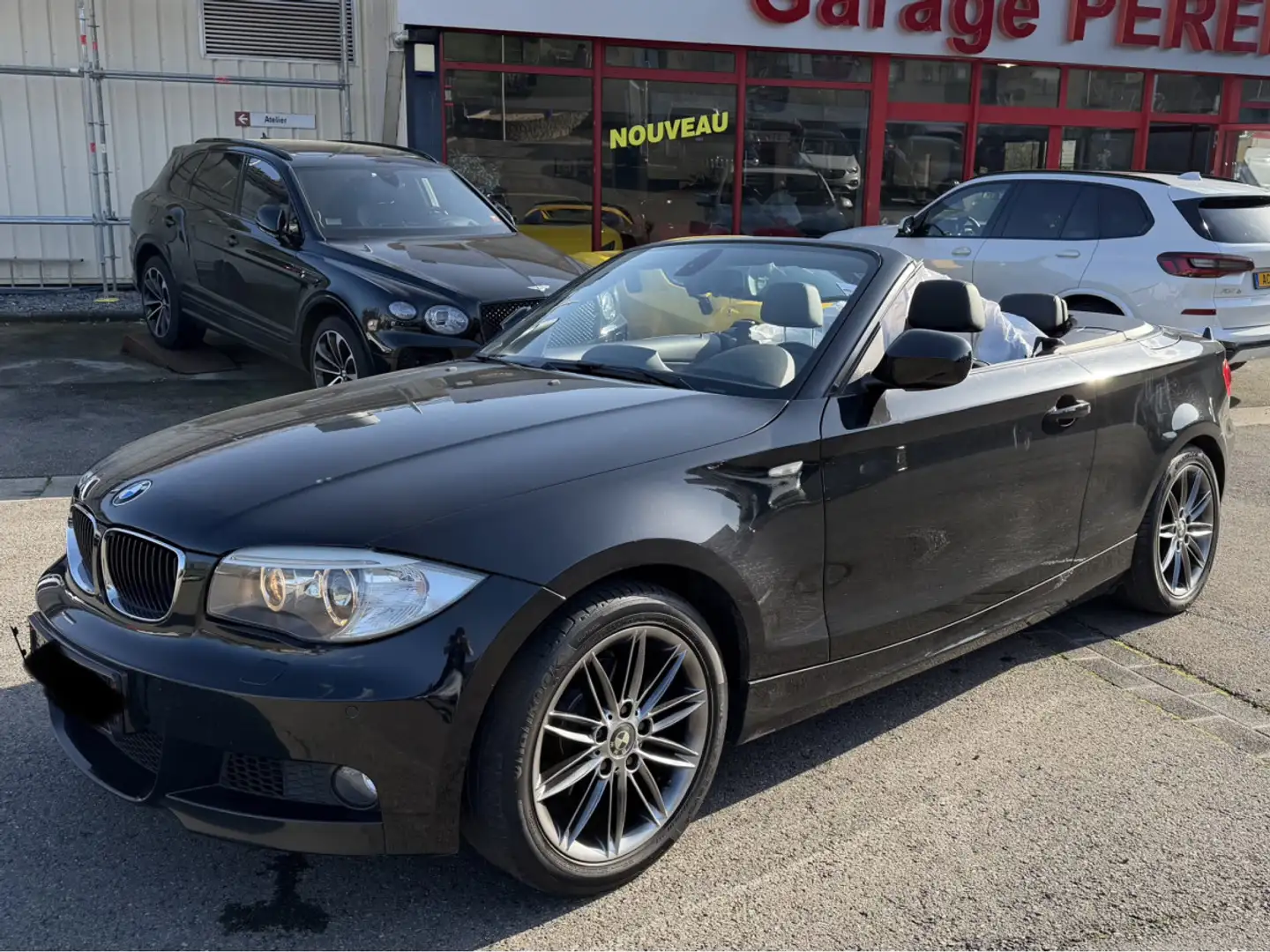 BMW 118 i CABRIO M SPORT PAKET AUTO NAVI XENON Schwarz - 1