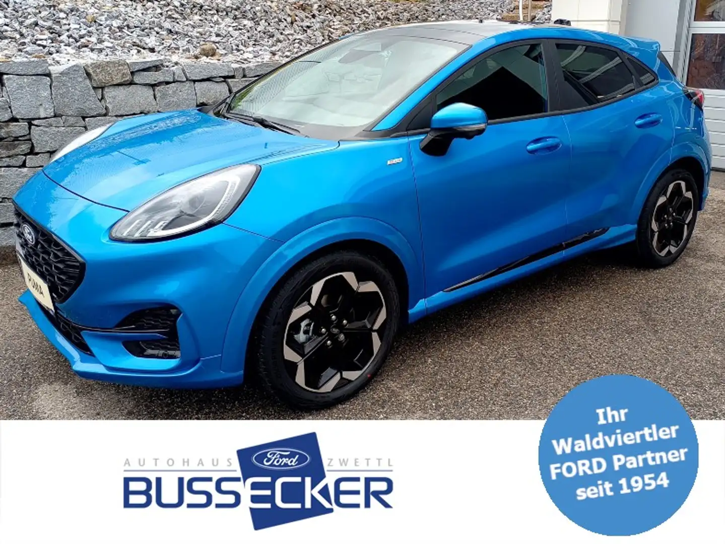 Ford Puma 1,0 EcoBoost Hybrid ST-Line X Aut. Blau - 1