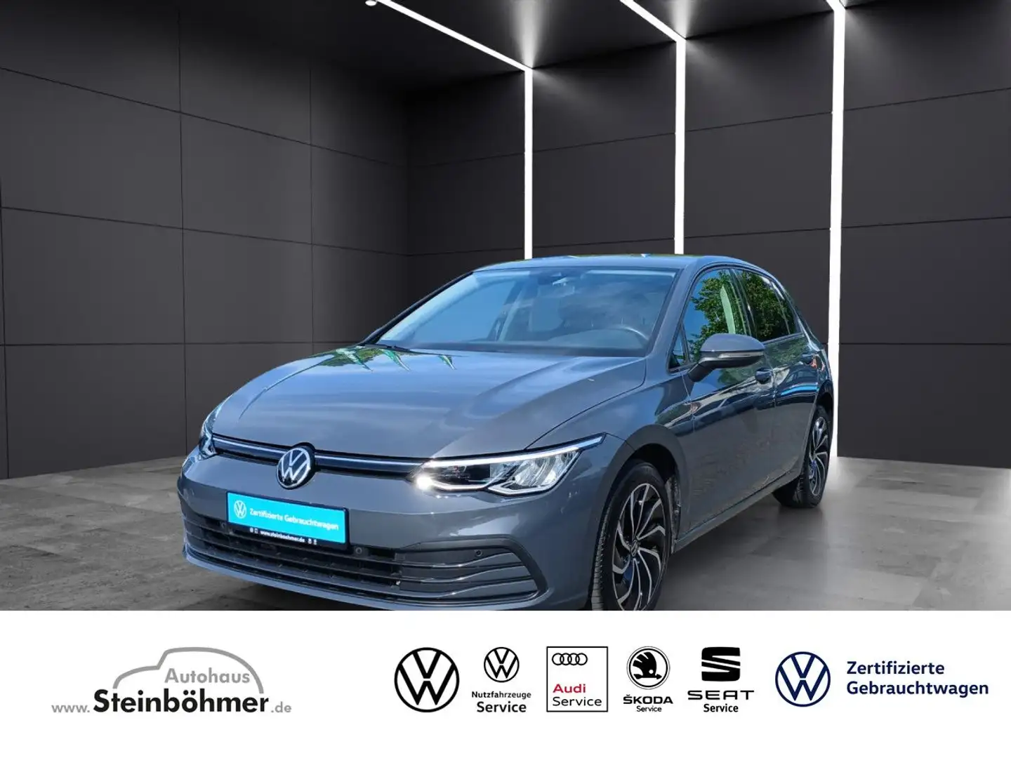 Volkswagen Golf Life 1.5 TSI Navi APP ACC Bluetooth LED Klima Gris - 1