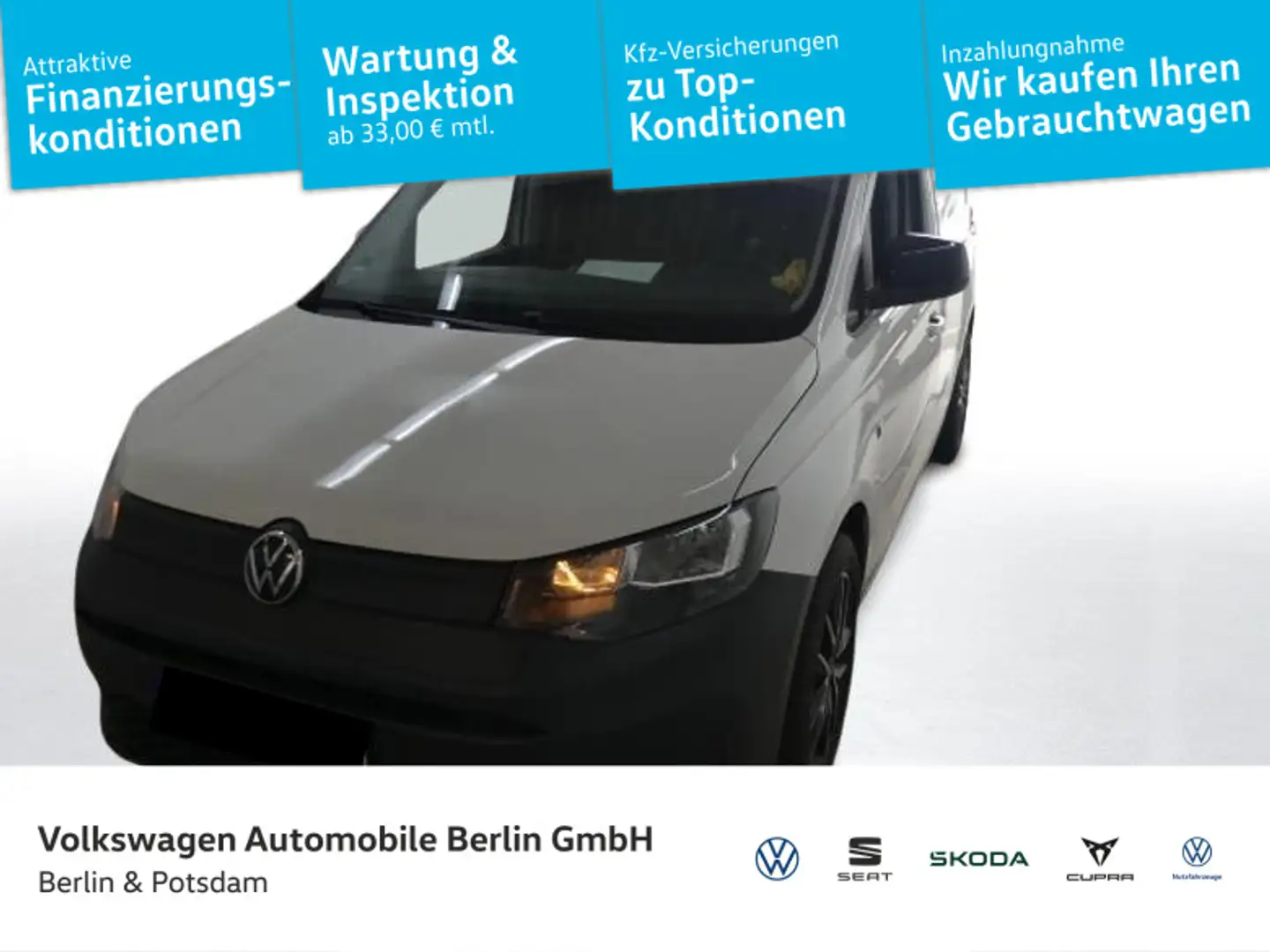 Volkswagen Caddy Cargo 2.0 TDI Klima Navi PDC SHZ Telefon Wit - 1