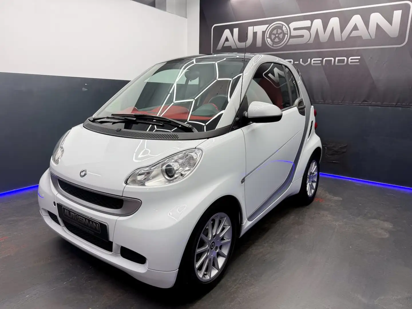 smart forTwo Coupé 52 mhd Passion Aut. Blanco - 2
