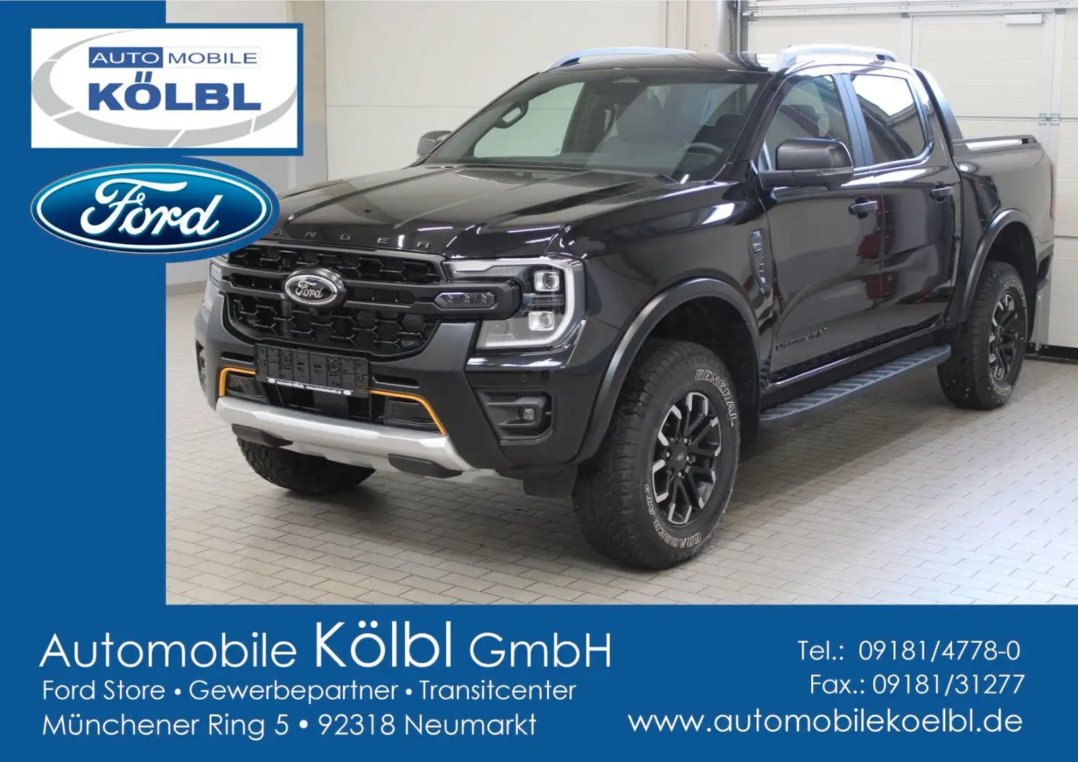 Ford Ranger Wildtrak X DoKa 2.0 Auto., EL. ROLLO/B&O Noir - 1