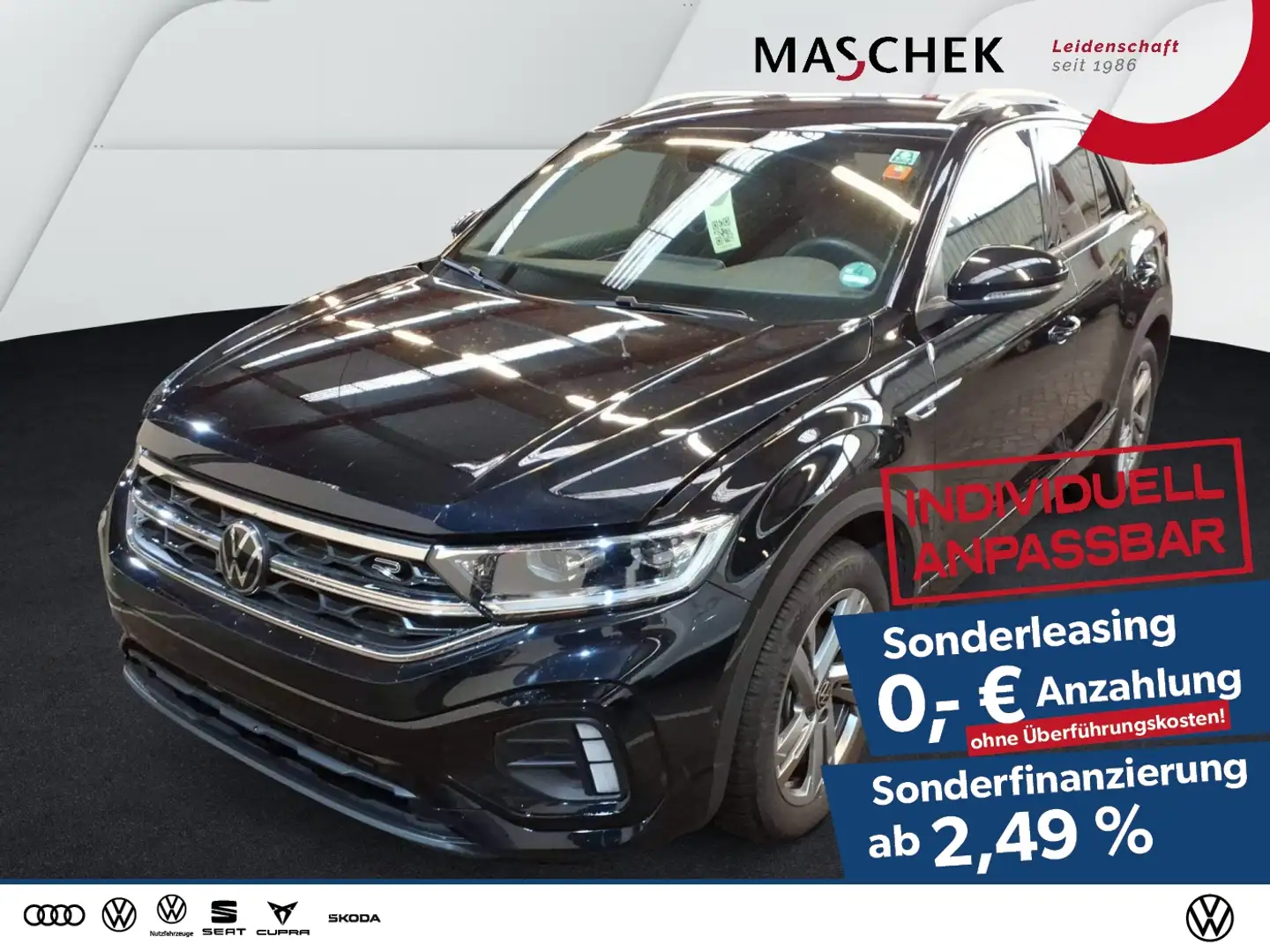Volkswagen T-Roc R-Line 1.5 TSI AHK Navi RearView Alcantara Schwarz - 1