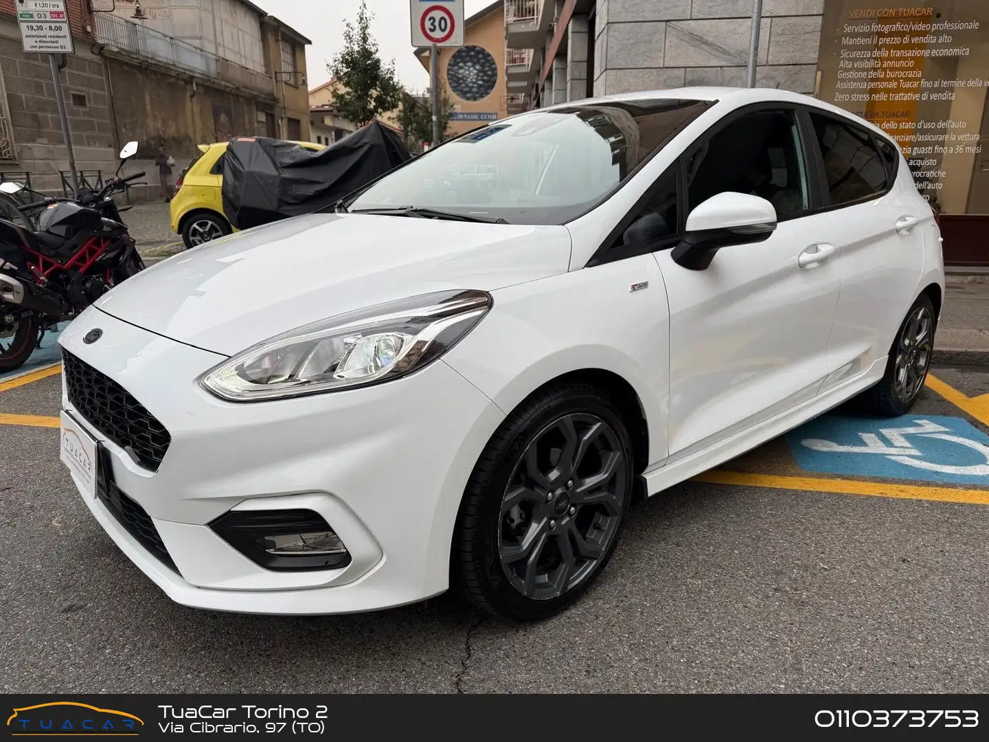 Ford Fiesta ST Line 1.0 EcoBoost mHEV Blanc - 1