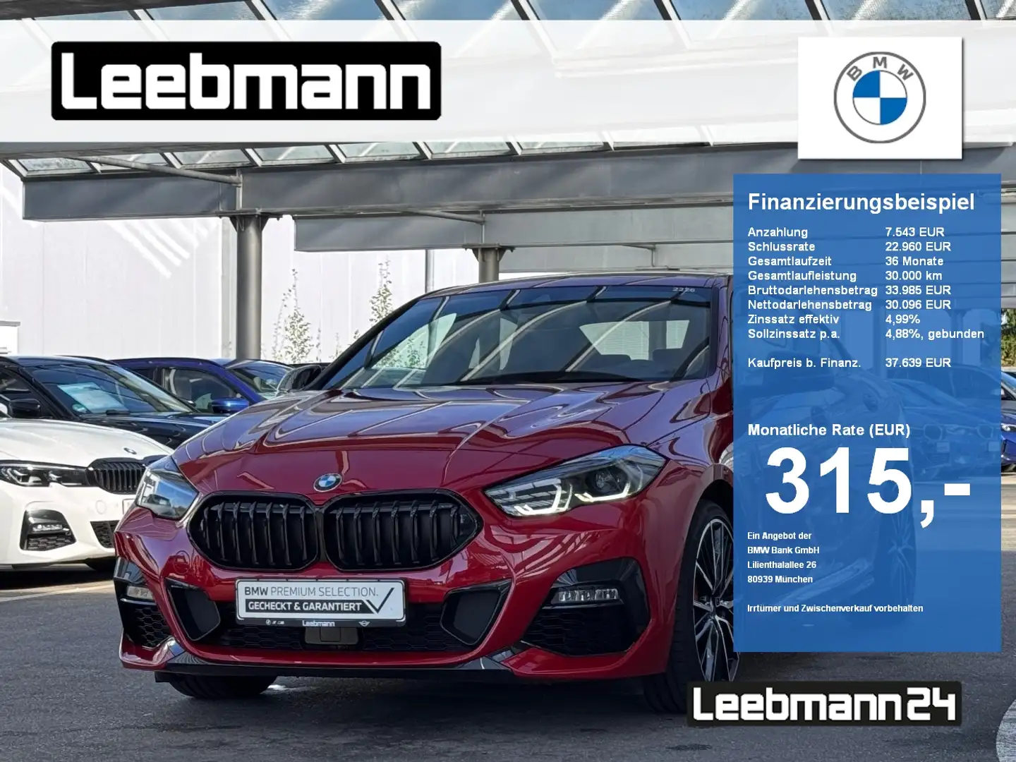 BMW 220 i xDrive Gran Coupé M-Sport GARANTIE-07/2029 Rot - 1