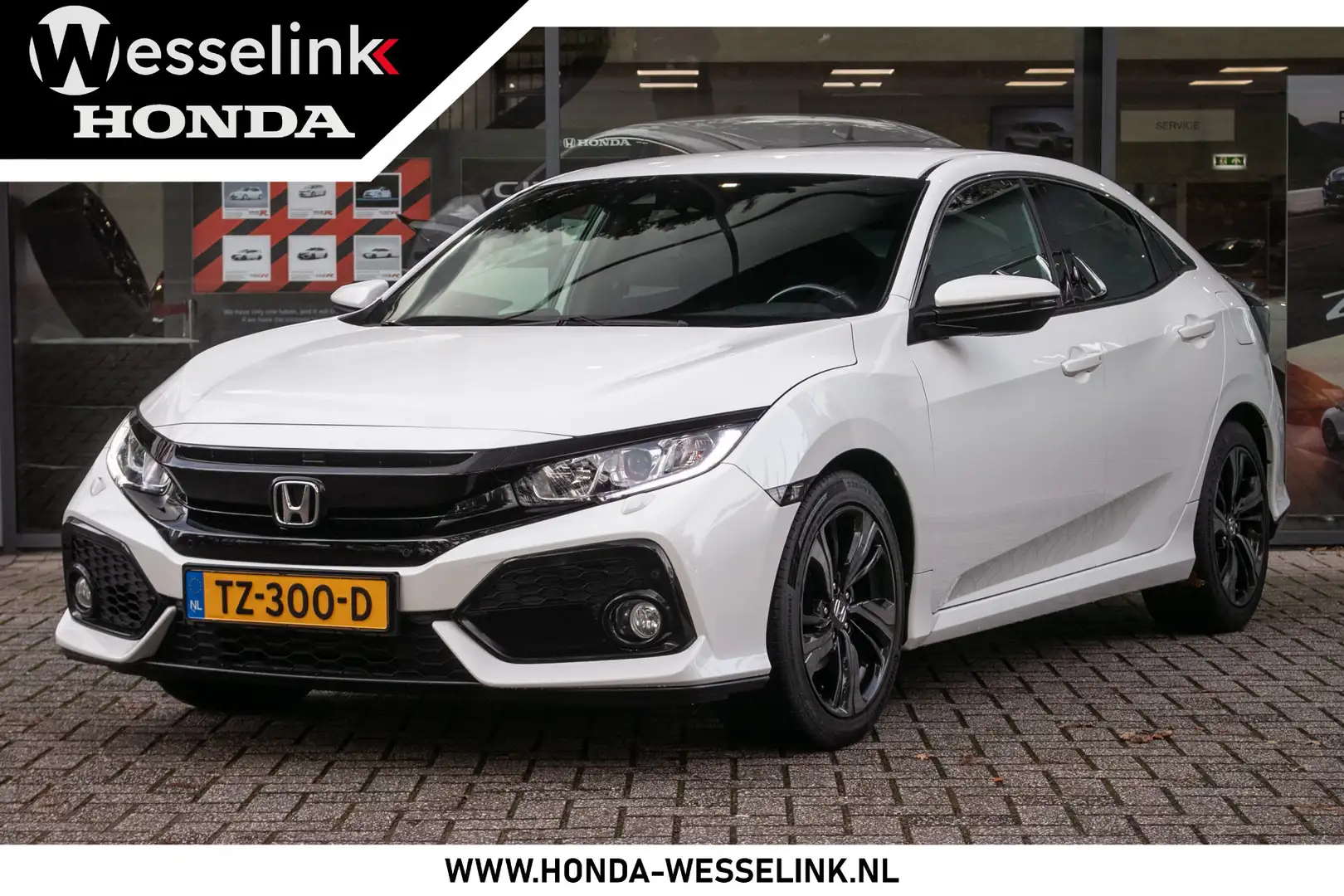 Honda Civic 1.0 i-VTEC Elegance Automaat - Navigatie | Camera Blanc - 1