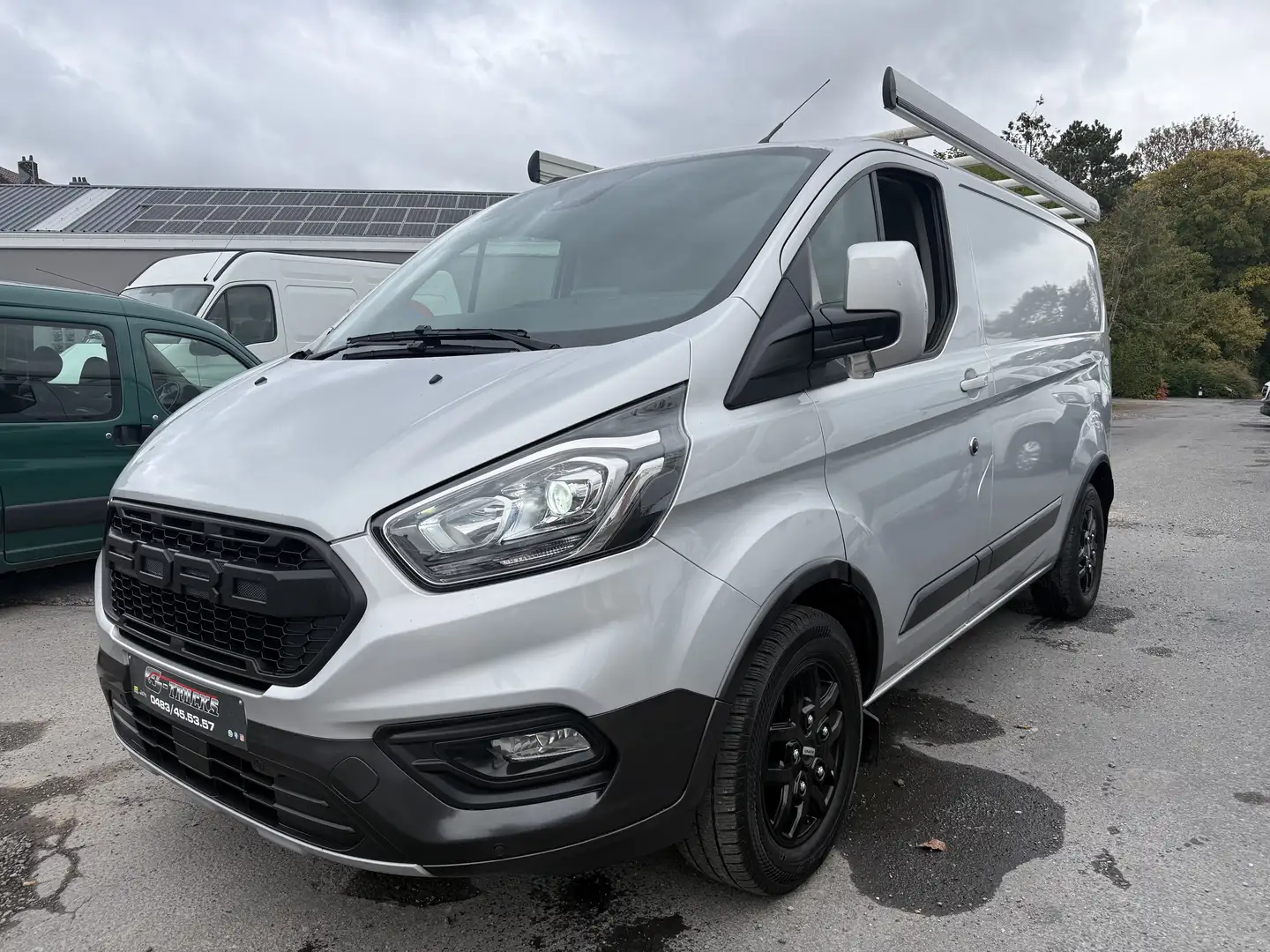 Ford Transit Custom full options * Leds* cuir* étagères synchro*!! Gris - 2
