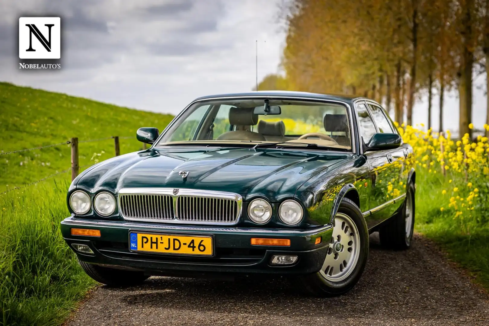 Jaguar Sovereign 4.0 |Origineel NL auto |Vol Opties |Leder Grün - 1