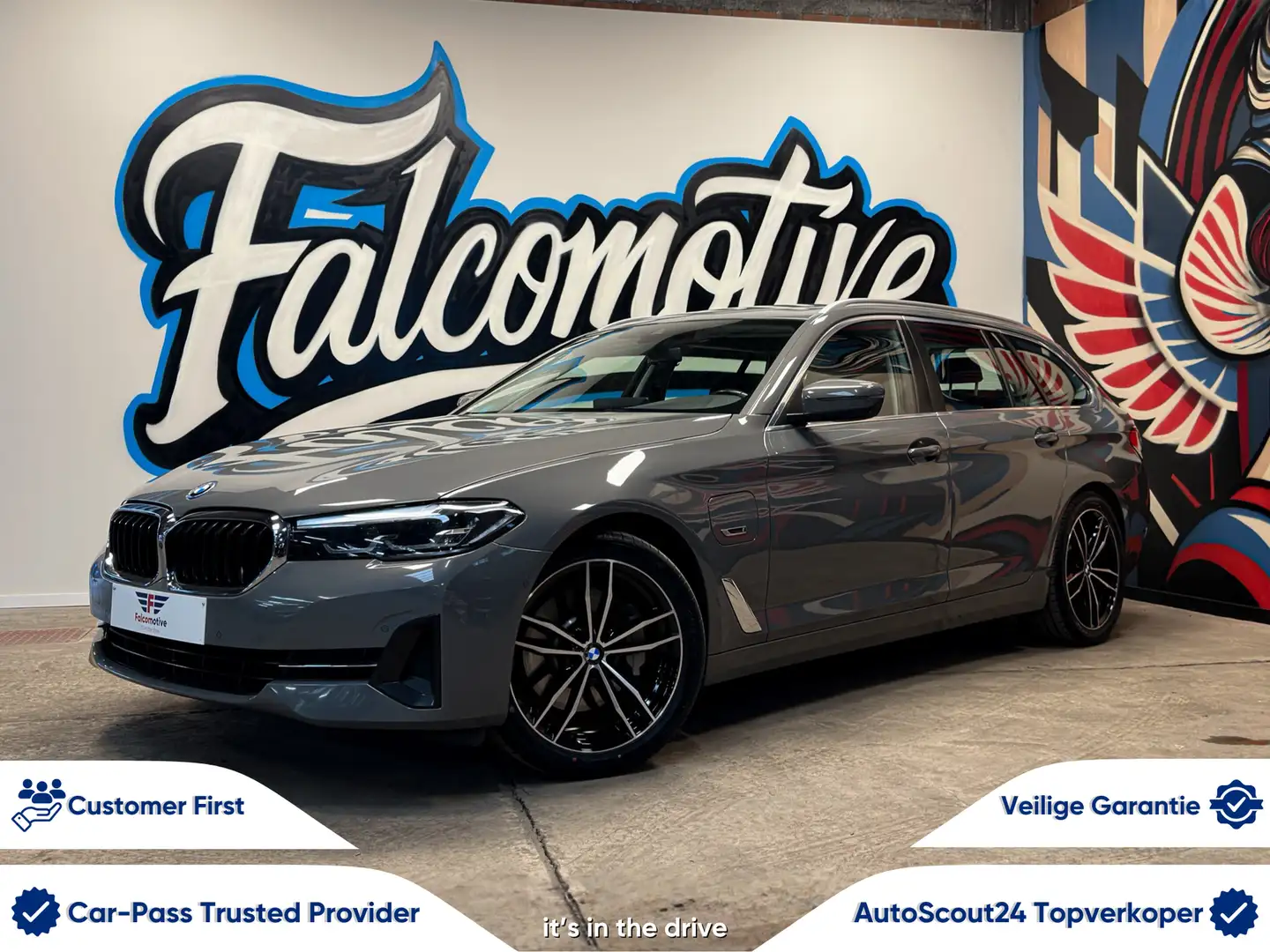 BMW 530 e*PHEV*NAVI PRO*WIFI*DAB*XTRABOOST*TOURING* Gris - 1