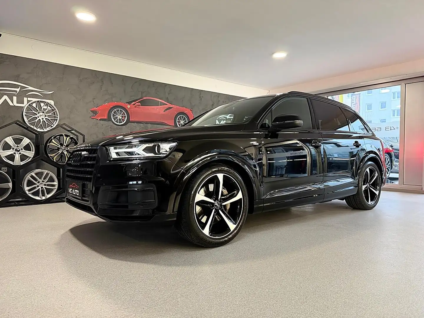 Audi Q7 QUATTRO 3xS-LINE *7.SITZER*AHK*SHZ*BLACK-EDITION Schwarz - 1