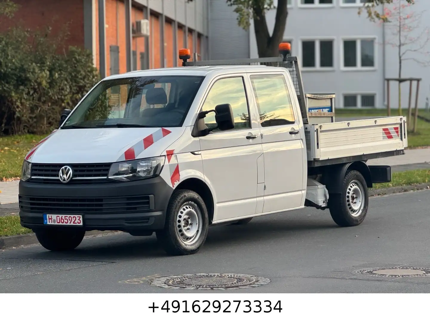 Volkswagen T6 Transporter Pritsche Doppelkabine 1 Hand/TEMP Blanc - 1