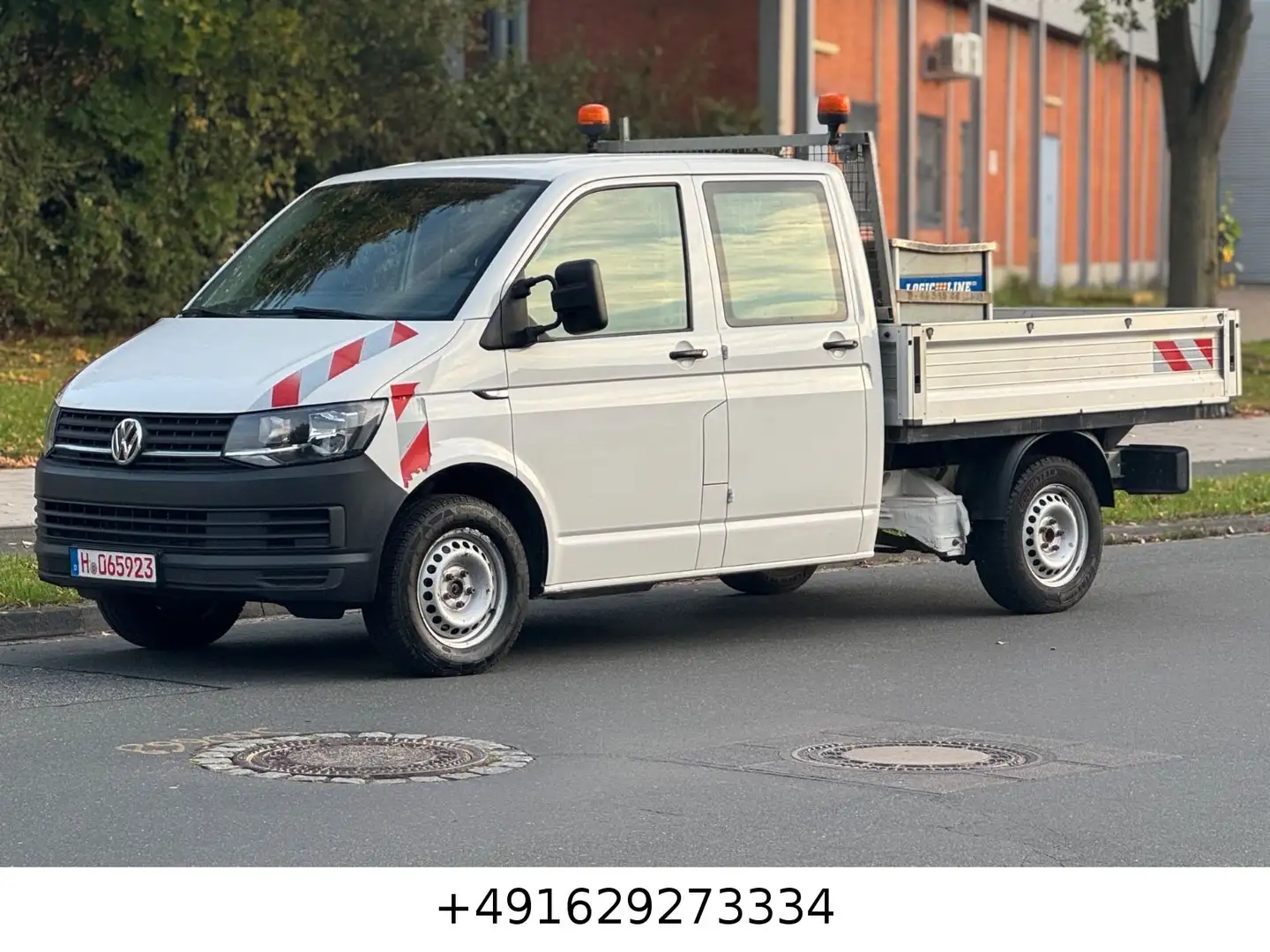 Volkswagen T6 Transporter Pritsche Doppelkabine 1 Hand/TEMP Blanc - 2