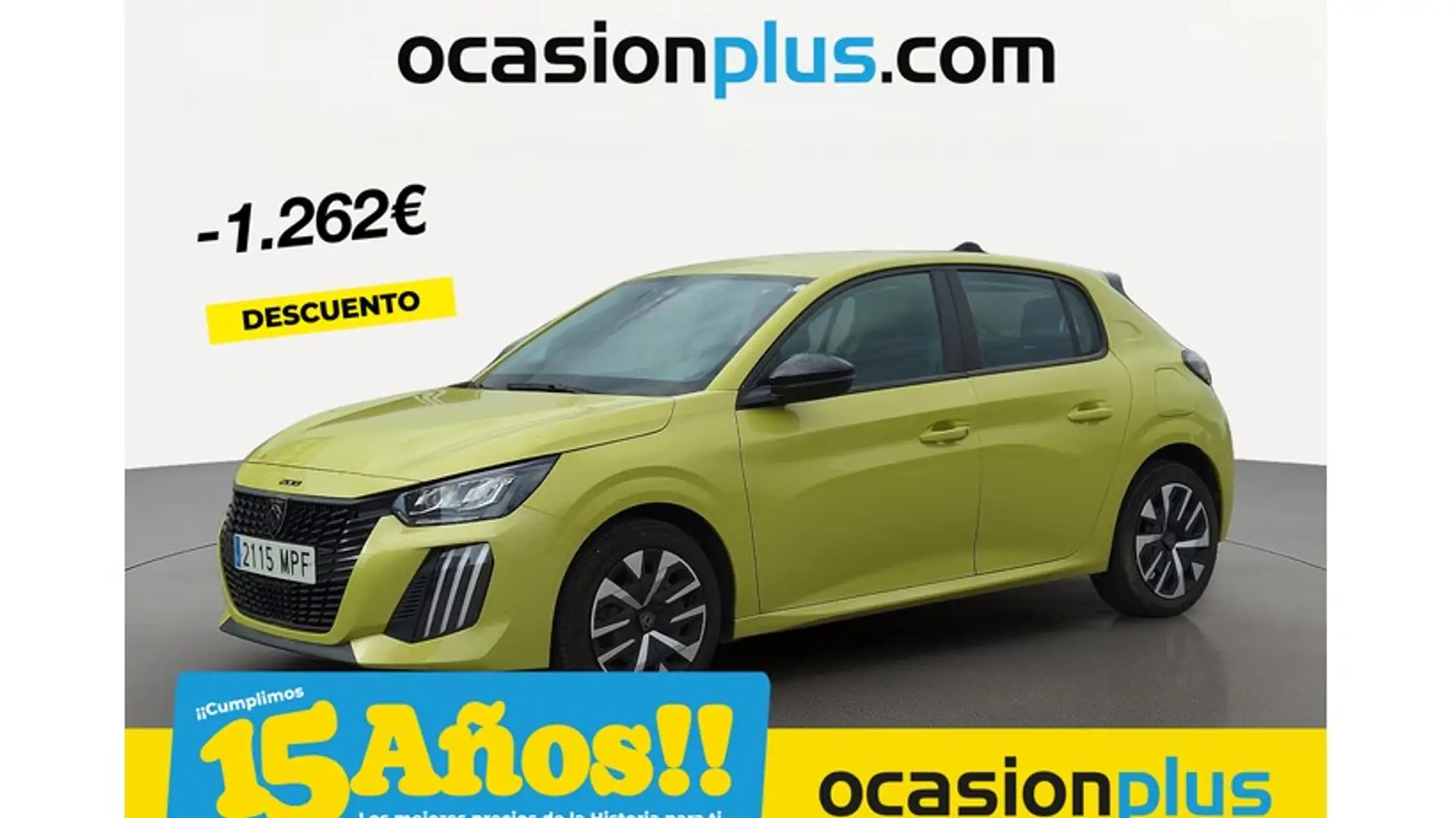Peugeot 208 1.2 Puretech S&S Active 100 Giallo - 1