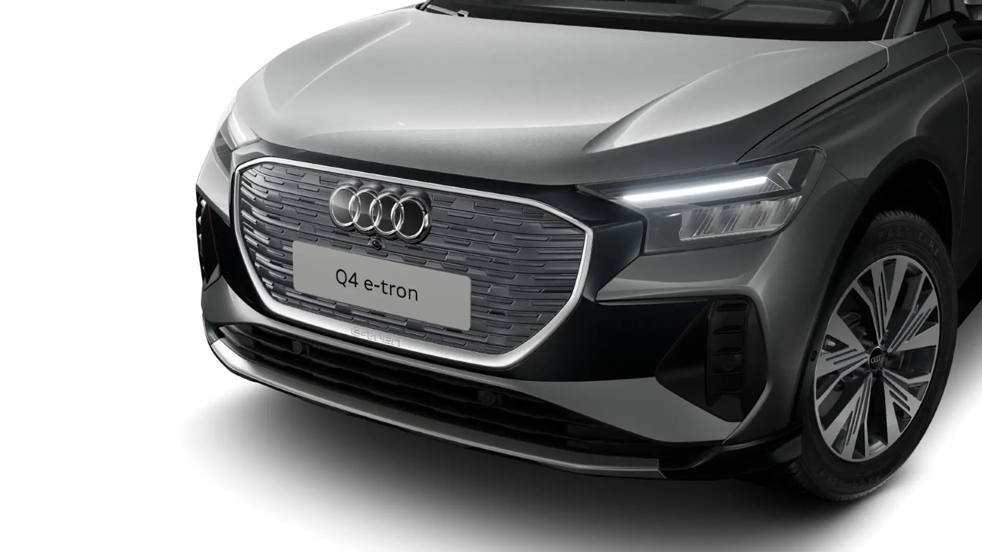 Audi Q4 e-tron 55 quattro*AHK*NAVI-PLUS*LEDER*PDC*KLI Grau - 2